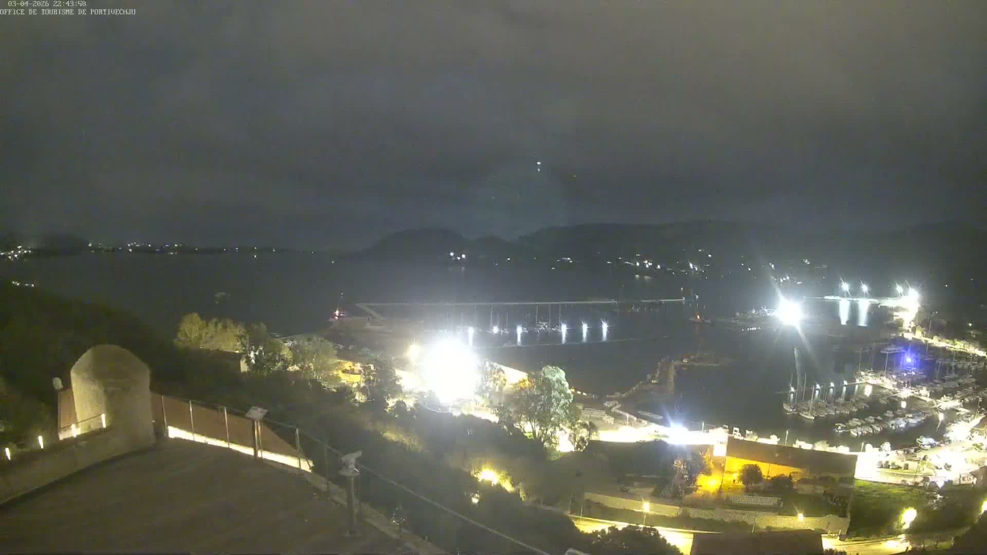 Corse (Corsica), Porto Vecchio Coast & Port  Live Cam -  Sartene, Corse-du-Sud, Corse, France