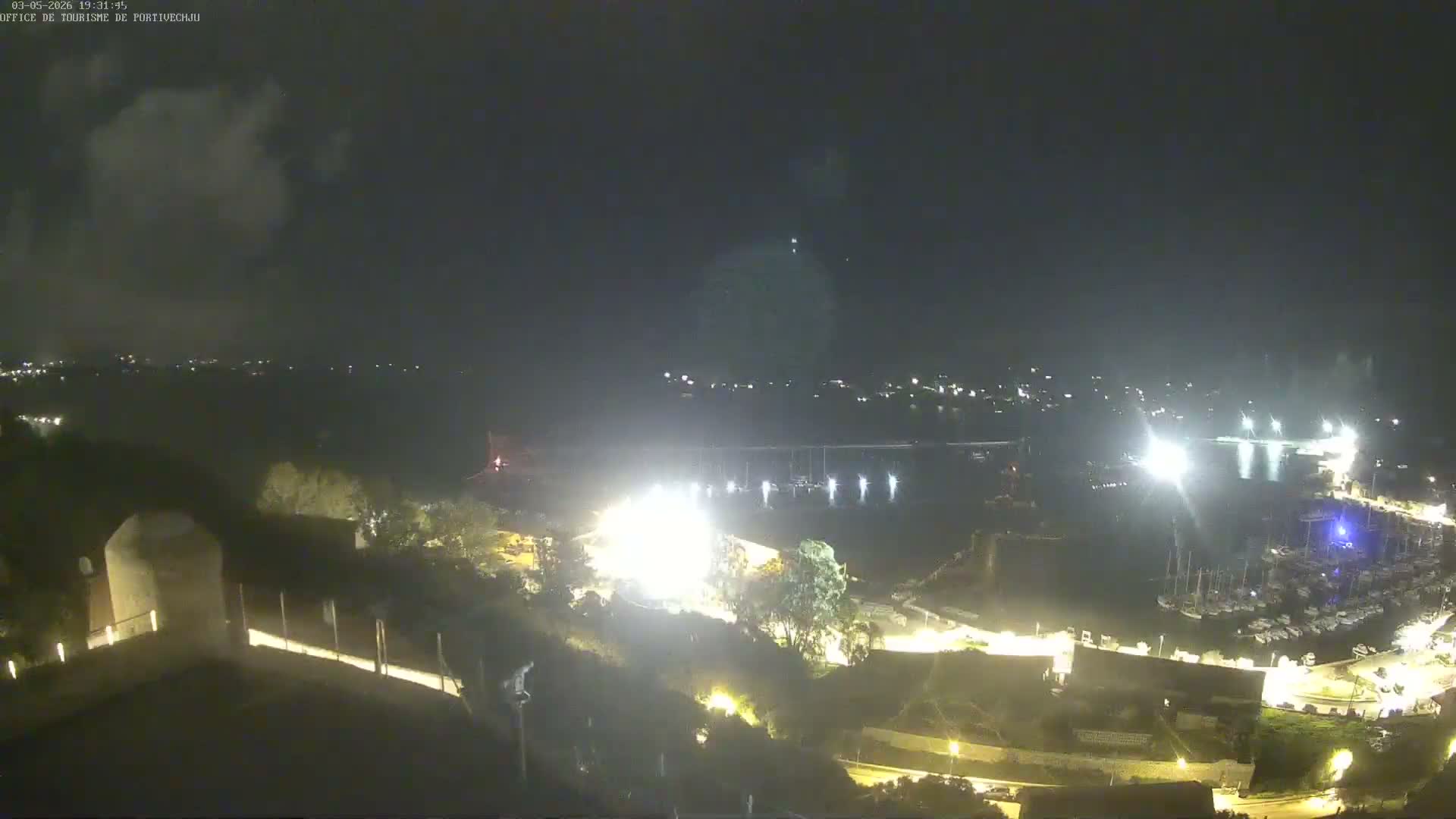Corse (Corsica), Porto Vecchio Coast & Port  Live Cam -  Sartene, Corse-du-Sud, Corse, France