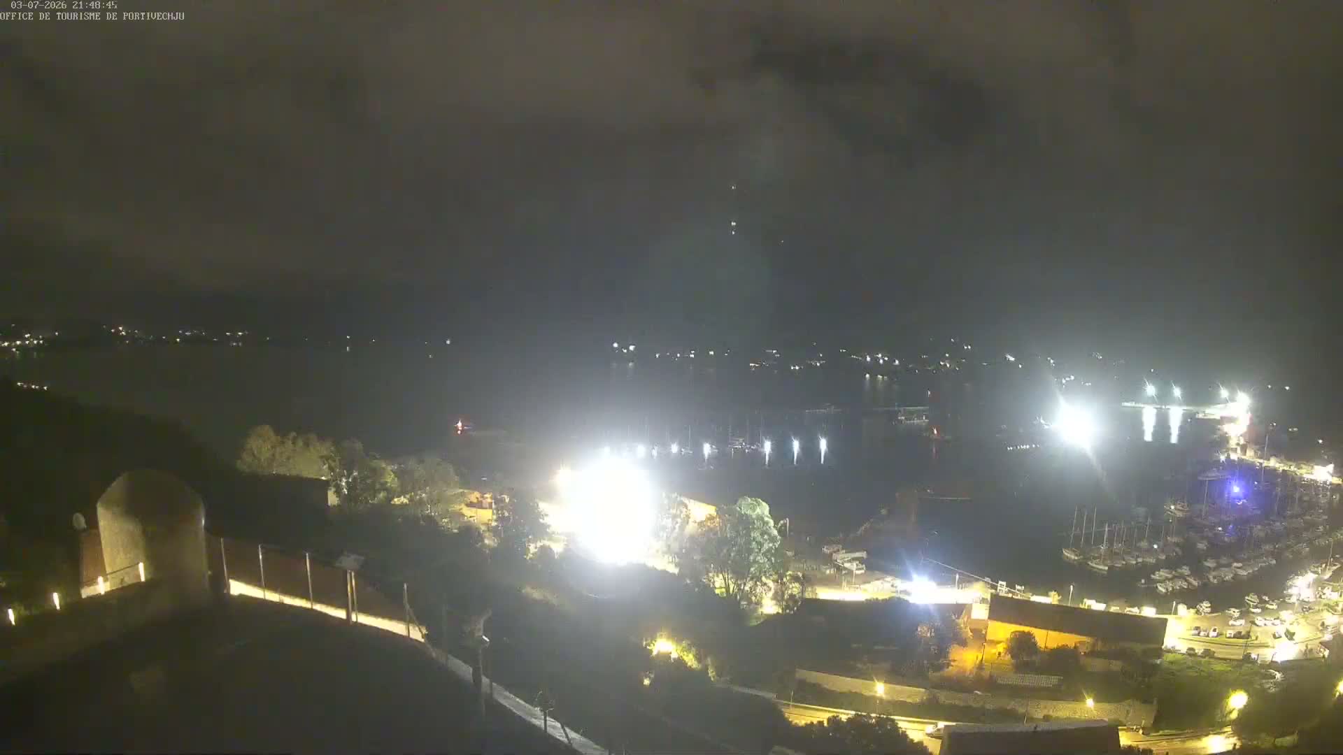 Corse (Corsica), Porto Vecchio Coast & Port  Live Cam -  Sartene, Corse-du-Sud, Corse, France