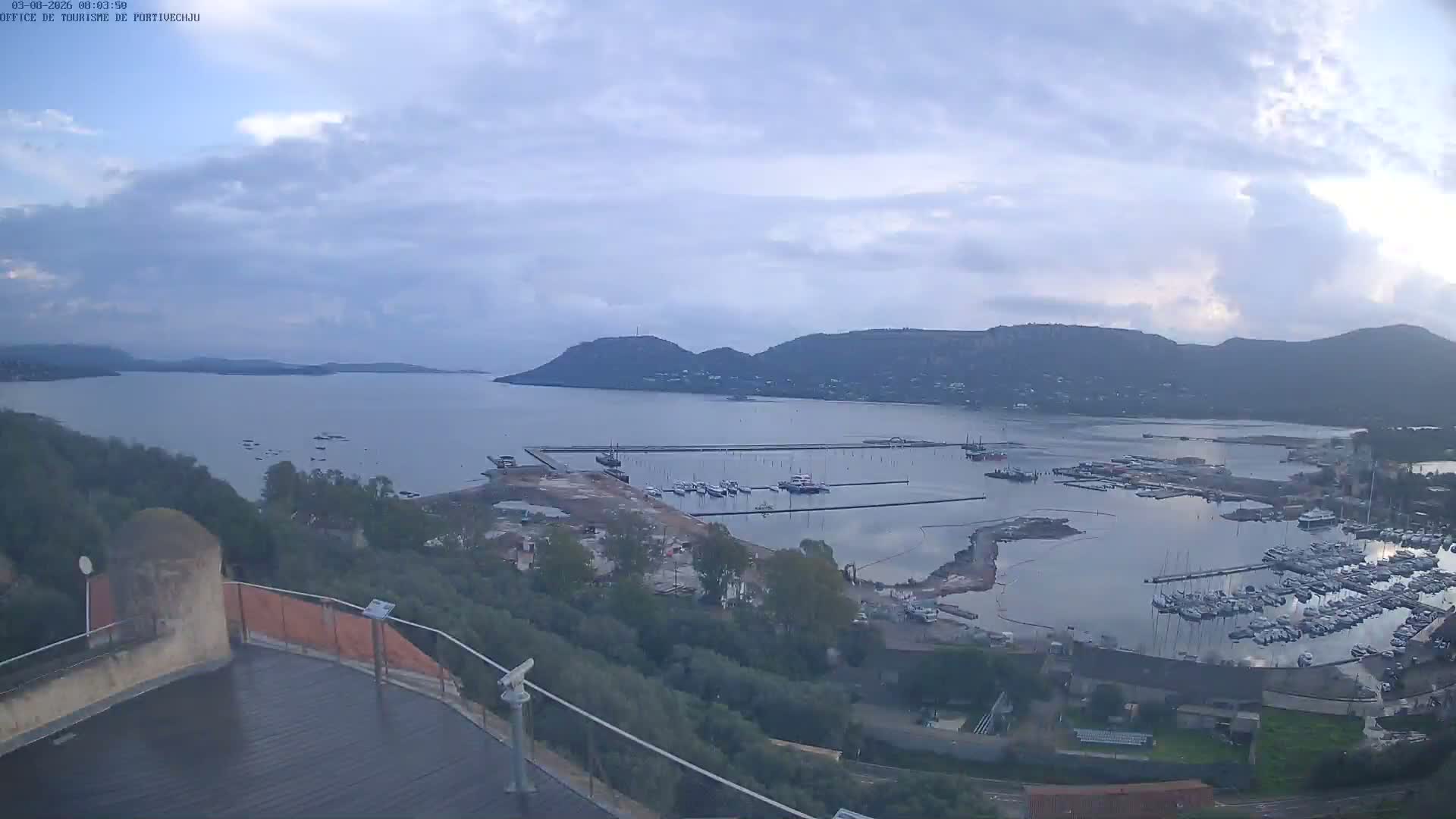 Corse (Corsica), Porto Vecchio Coast & Port  Live Cam -  Sartene, Corse-du-Sud, Corse, France
