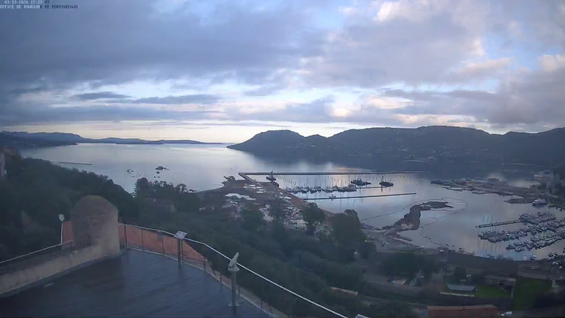 Corse (Corsica), Porto Vecchio Coast & Port  Live Cam -  Sartene, Corse-du-Sud, Corse, France