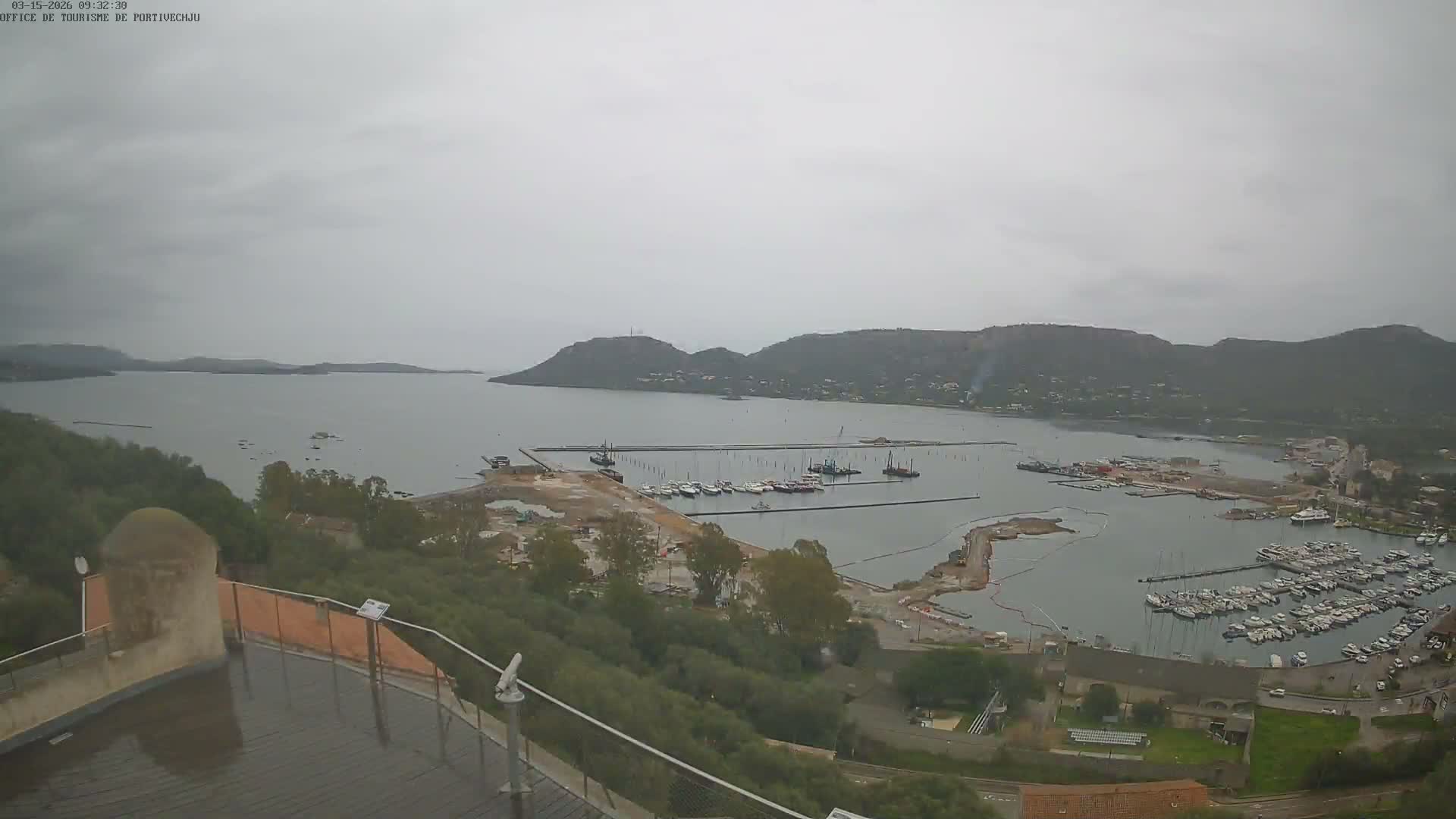 Corse (Corsica), Porto Vecchio Coast & Port  Live Cam -  Sartene, Corse-du-Sud, Corse, France