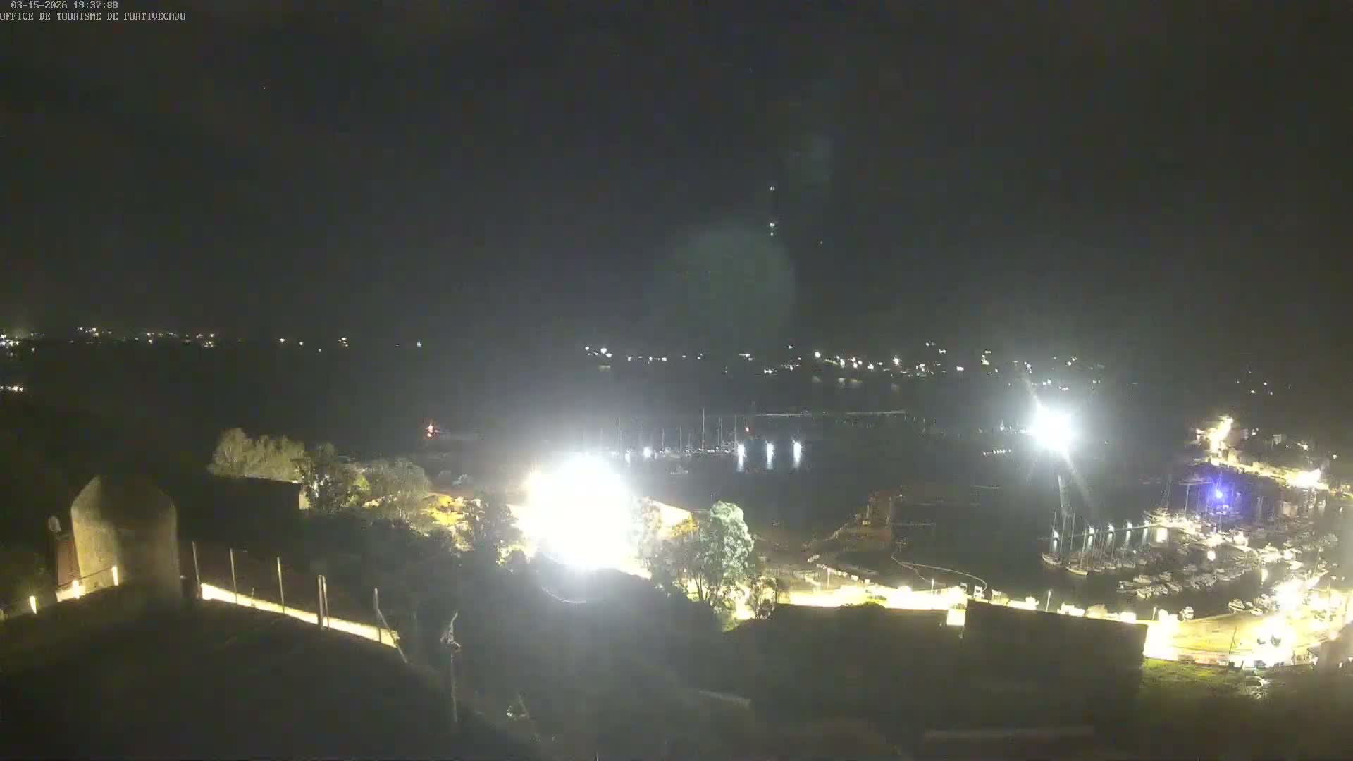 Corse (Corsica), Porto Vecchio Coast & Port  Live Cam -  Sartene, Corse-du-Sud, Corse, France
