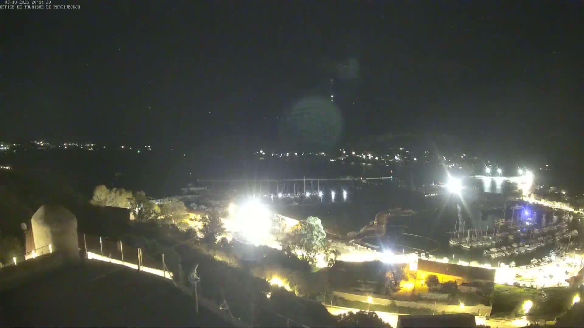 Corse (Corsica), Porto Vecchio Coast & Port  Live Cam -  Sartene, Corse-du-Sud, Corse, France