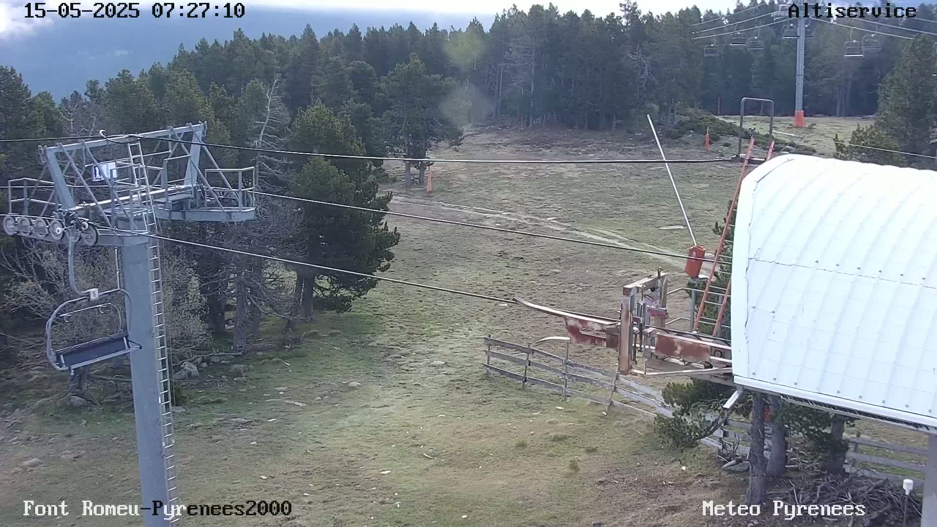 Font-Romeu Ski Slopes & Pyrenees Summits Panaromic 360 Live Cam - Prades, Pyrenees-Orientales, Occitanie, France