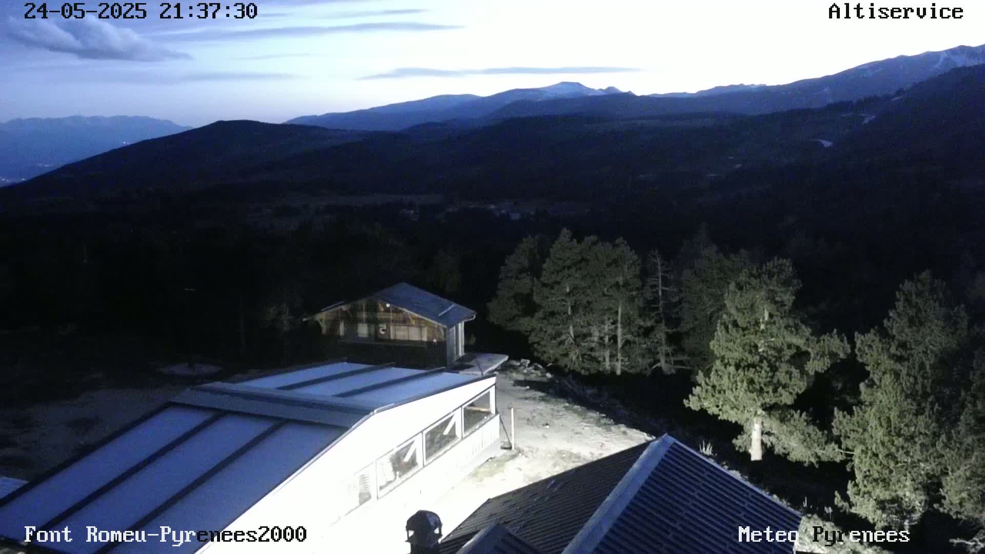 Font-Romeu Ski Slopes & Pyrenees Summits Panaromic 360 Live Cam - Prades, Pyrenees-Orientales, Occitanie, France