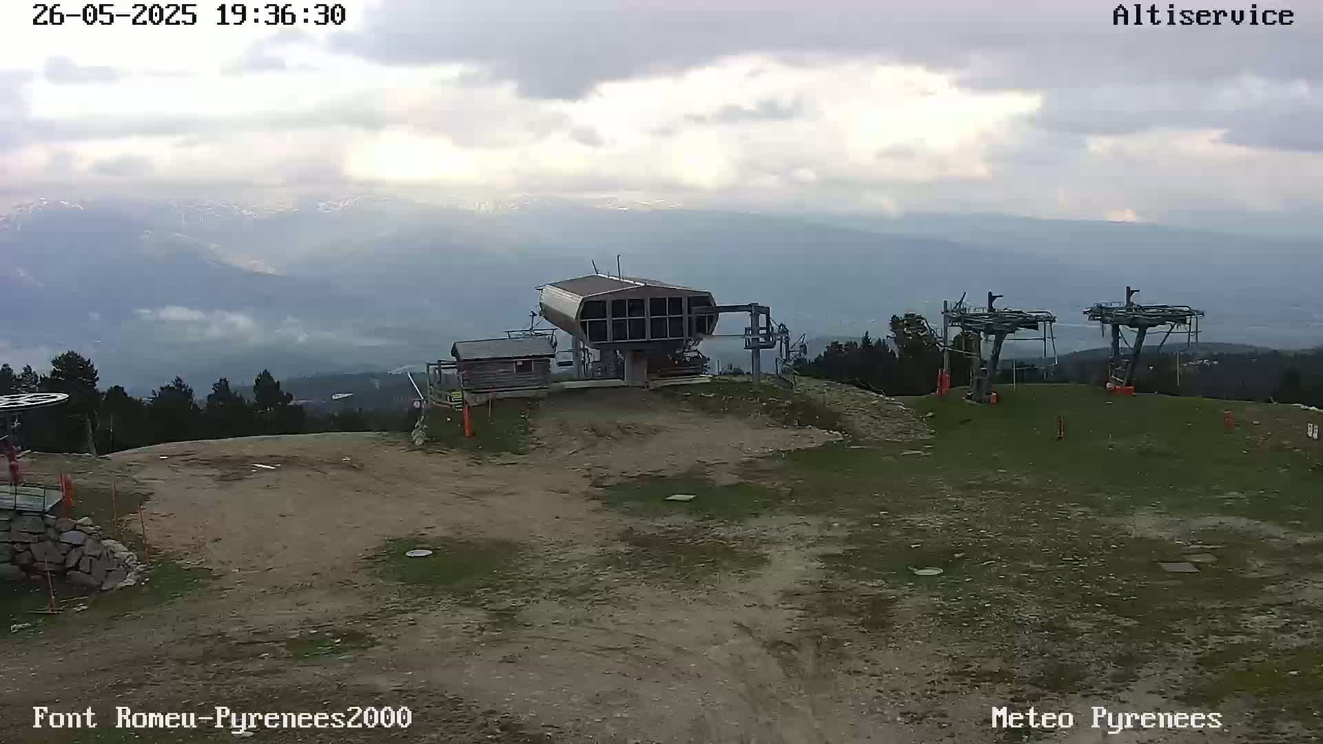 Font-Romeu Ski Slopes & Pyrenees Summits Panaromic 360 Live Cam - Prades, Pyrenees-Orientales, Occitanie, France