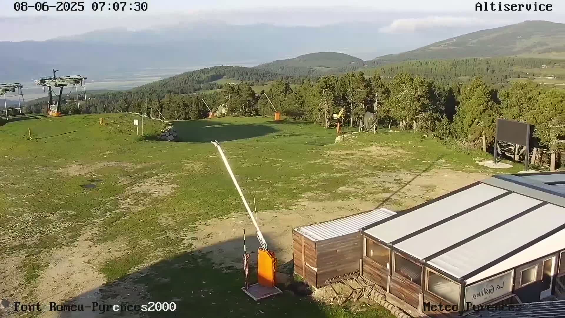 Font-Romeu Ski Slopes & Pyrenees Summits Panaromic 360 Live Cam - Prades, Pyrenees-Orientales, Occitanie, France