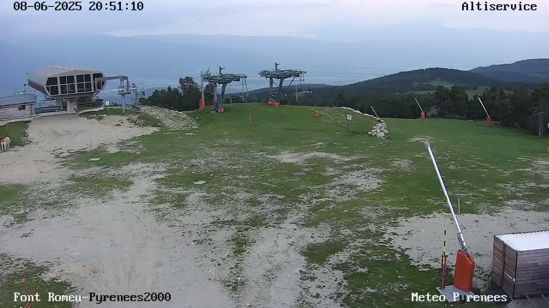 Font-Romeu Ski Slopes & Pyrenees Summits Panaromic 360 Live Cam - Prades, Pyrenees-Orientales, Occitanie, France