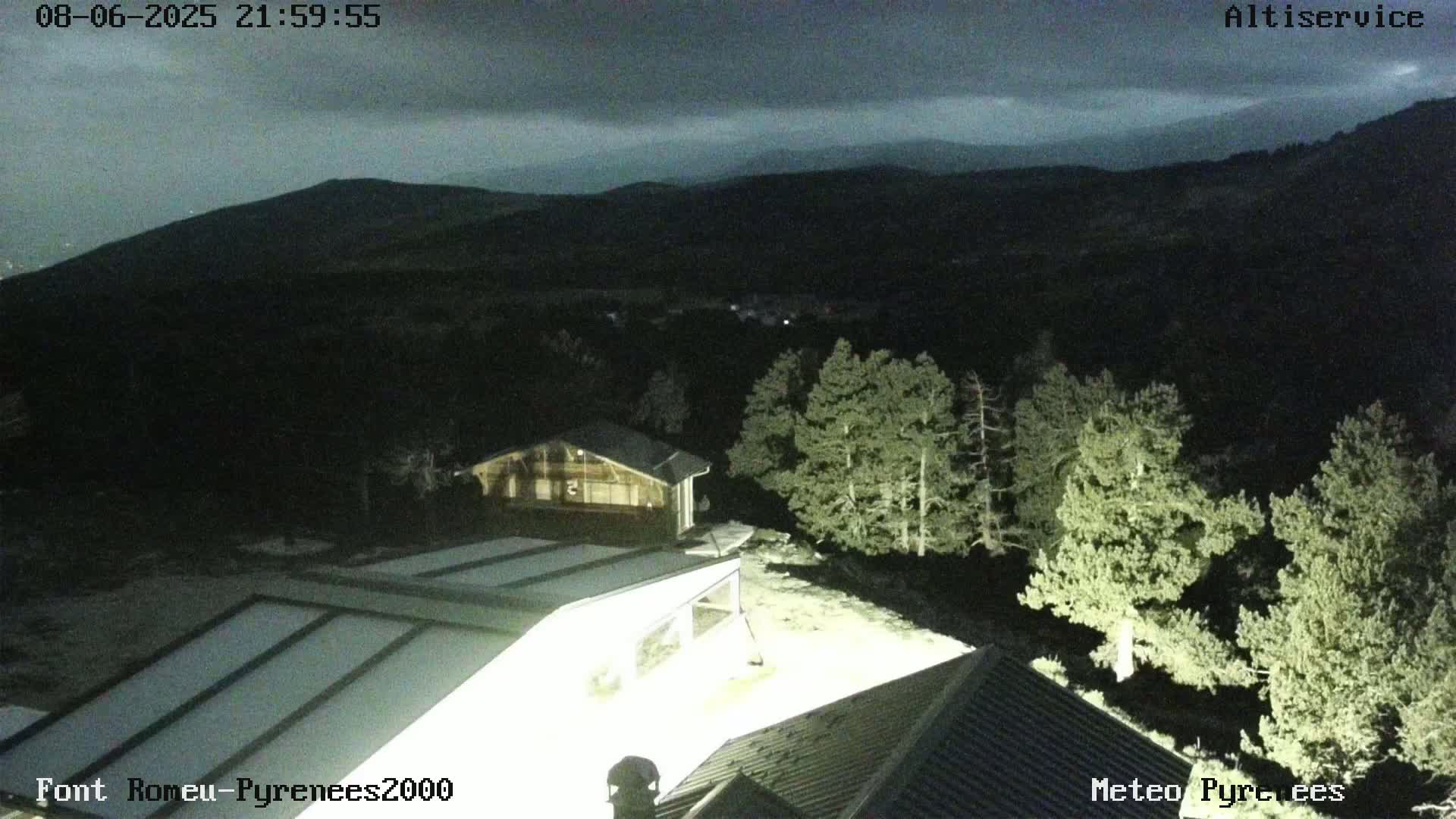 Font-Romeu Ski Slopes & Pyrenees Summits Panaromic 360 Live Cam - Prades, Pyrenees-Orientales, Occitanie, France