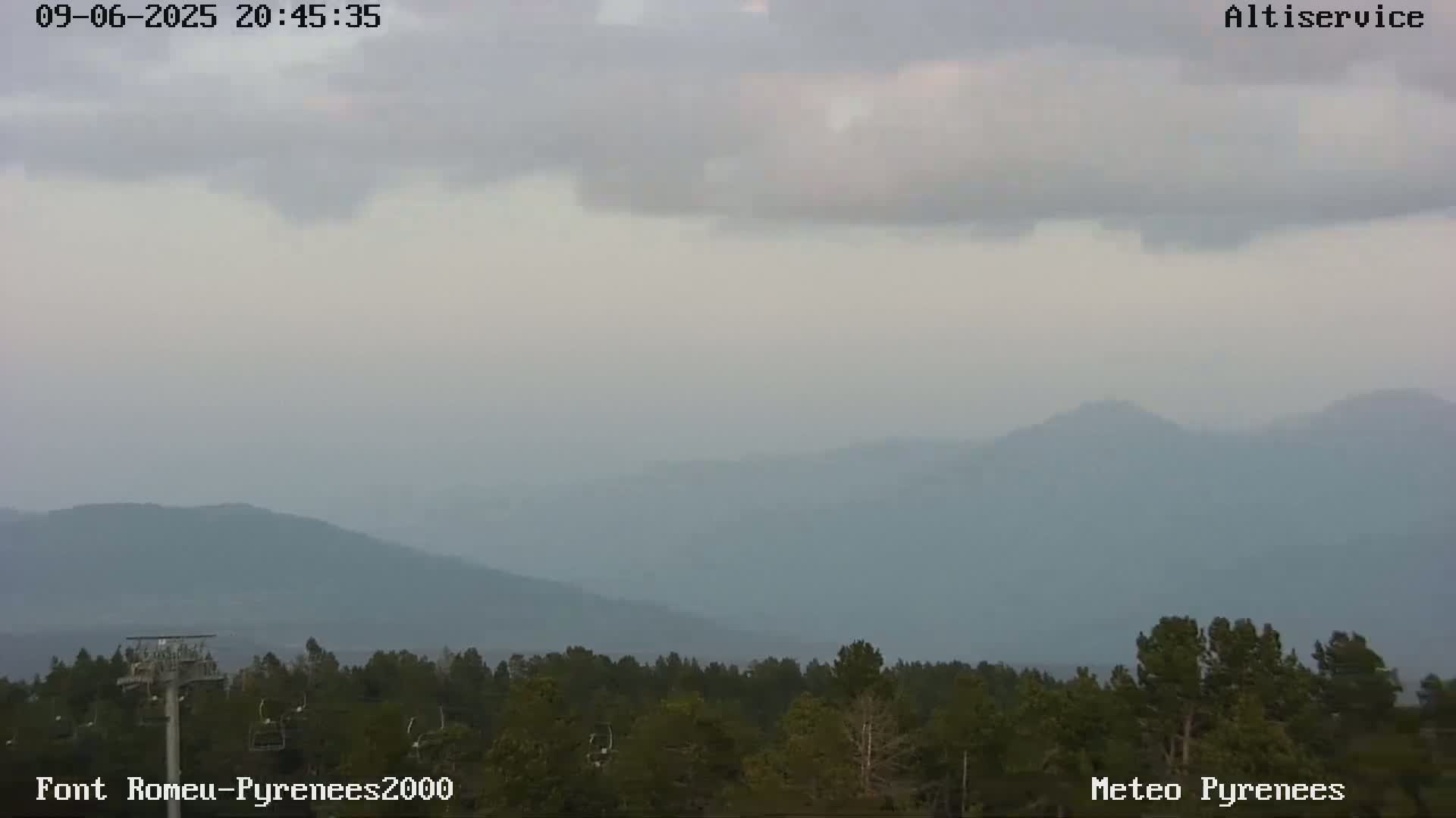 Font-Romeu Ski Slopes & Pyrenees Summits Panaromic 360 Live Cam - Prades, Pyrenees-Orientales, Occitanie, France