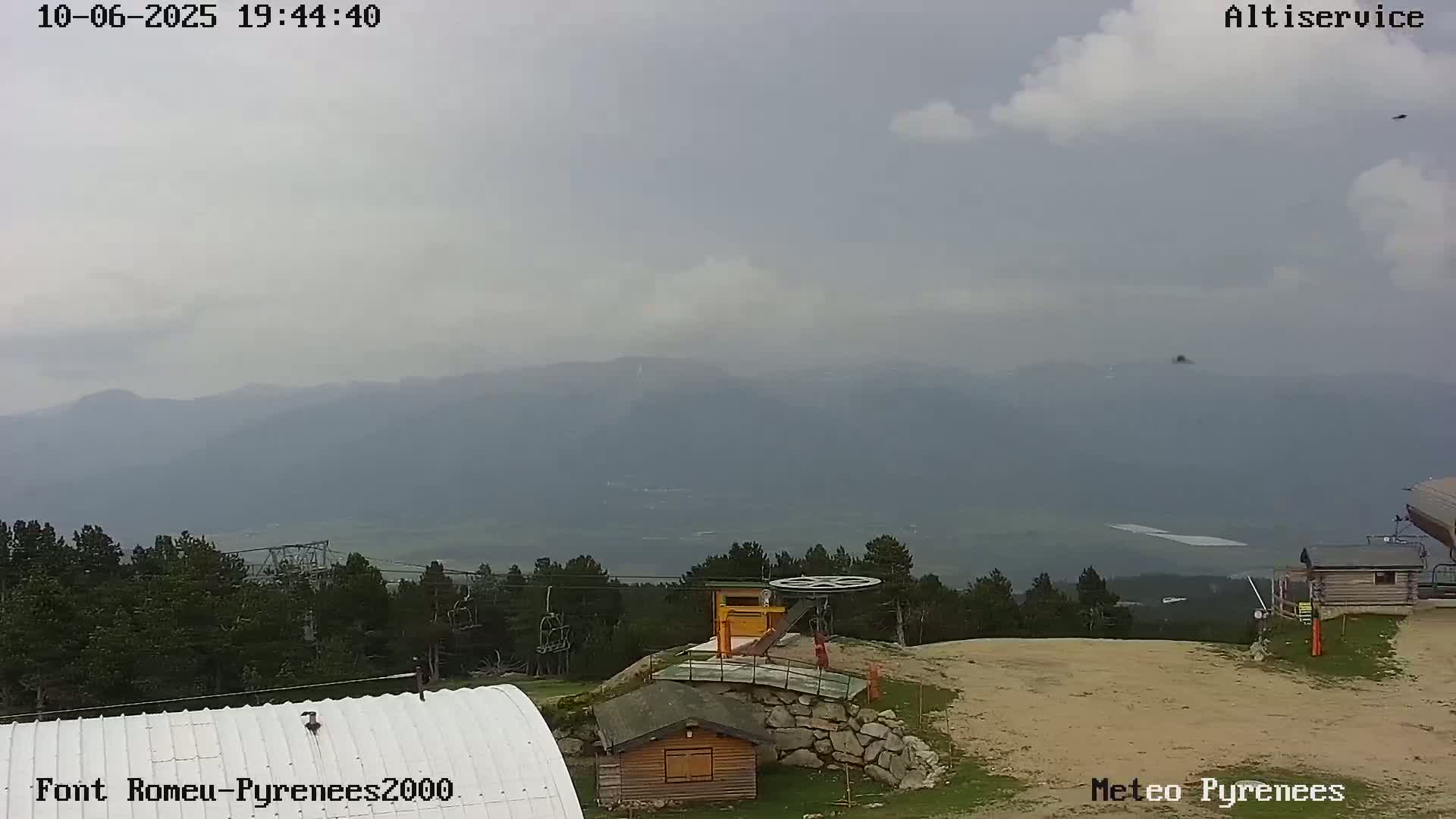 Font-Romeu Ski Slopes & Pyrenees Summits Panaromic 360 Live Cam - Prades, Pyrenees-Orientales, Occitanie, France
