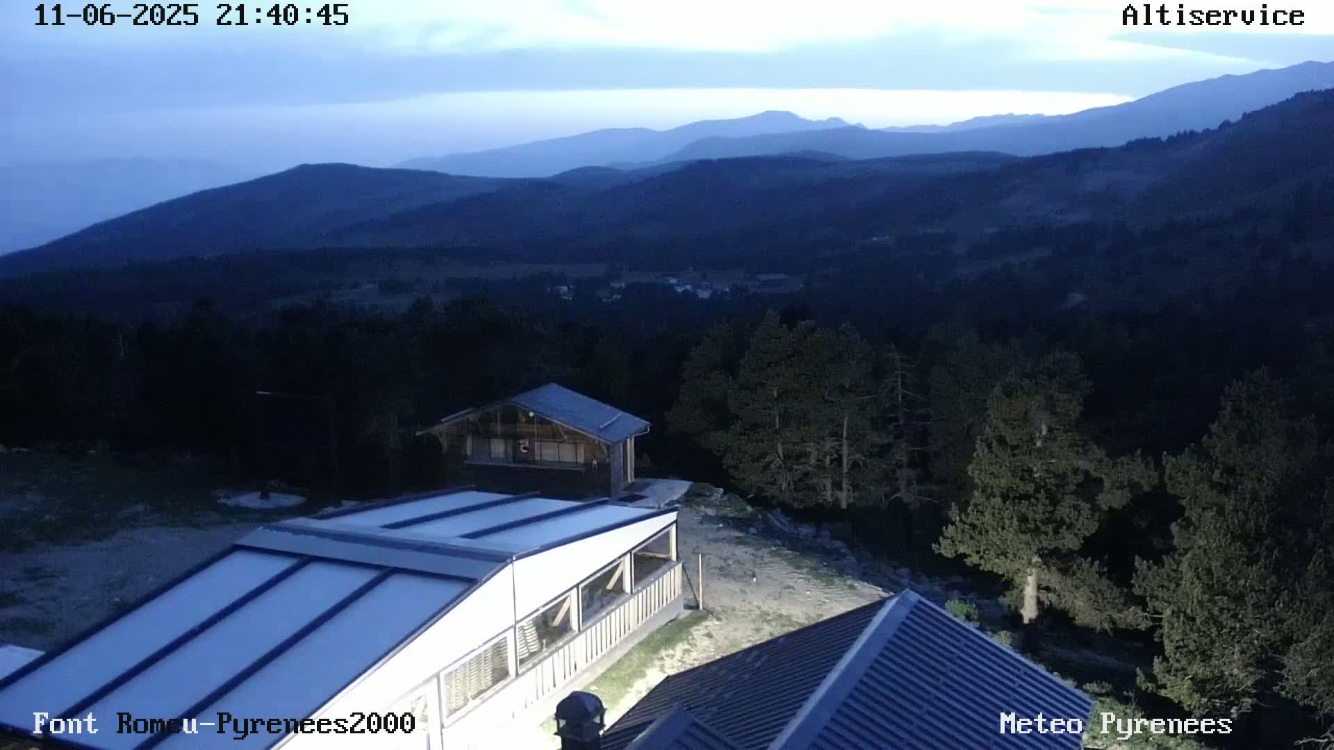 Font-Romeu Ski Slopes & Pyrenees Summits Panaromic 360 Live Cam - Prades, Pyrenees-Orientales, Occitanie, France
