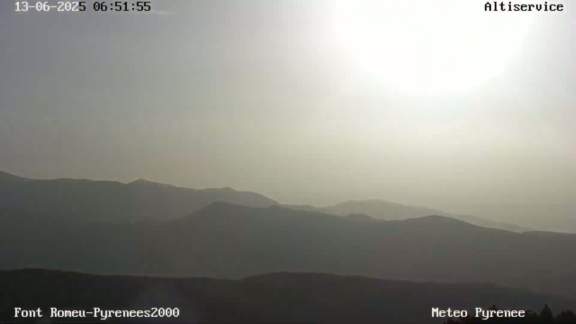 Font-Romeu Ski Slopes & Pyrenees Summits Panaromic 360 Live Cam - Prades, Pyrenees-Orientales, Occitanie, France
