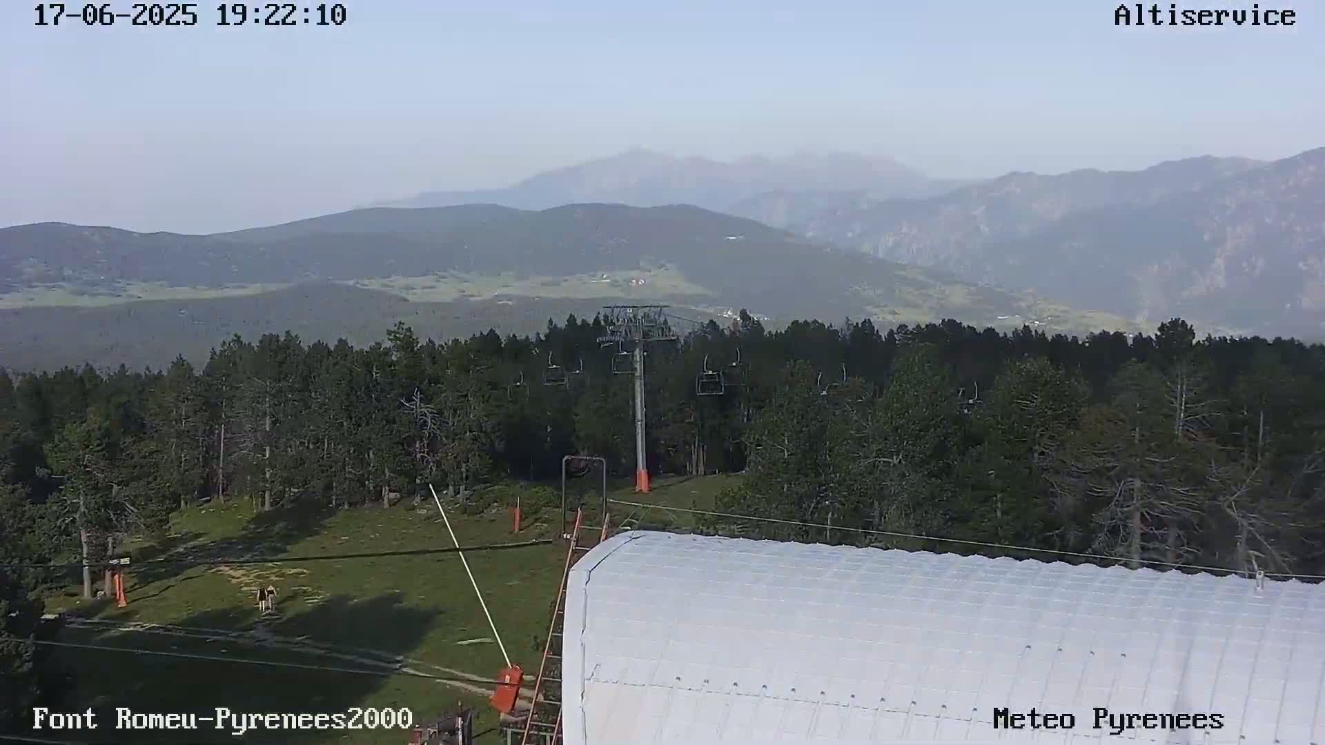 Font-Romeu Ski Slopes & Pyrenees Summits Panaromic 360 Live Cam - Prades, Pyrenees-Orientales, Occitanie, France