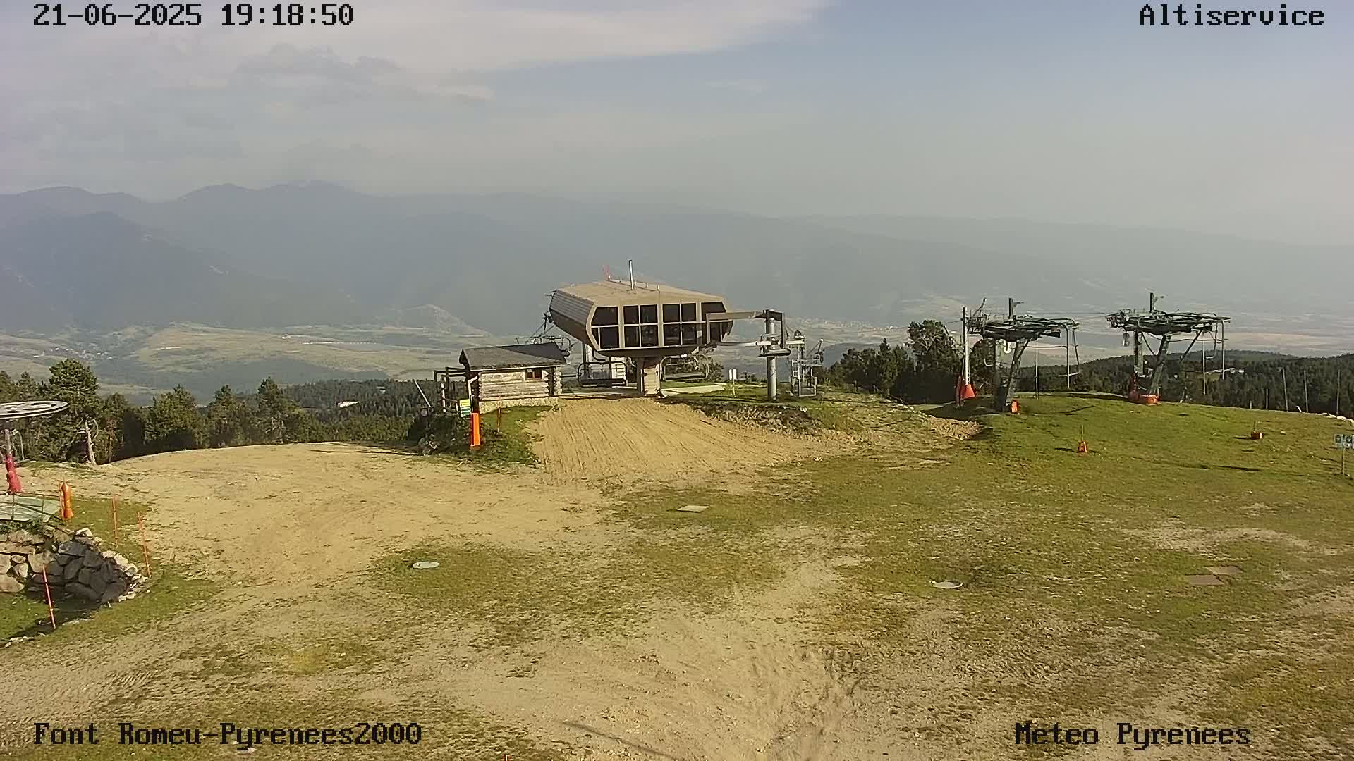Font-Romeu Ski Slopes & Pyrenees Summits Panaromic 360 Live Cam - Prades, Pyrenees-Orientales, Occitanie, France