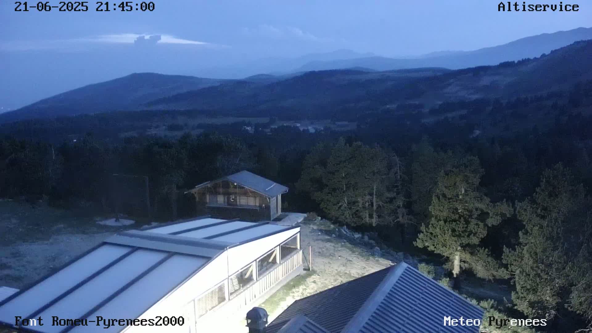 Font-Romeu Ski Slopes & Pyrenees Summits Panaromic 360 Live Cam - Prades, Pyrenees-Orientales, Occitanie, France