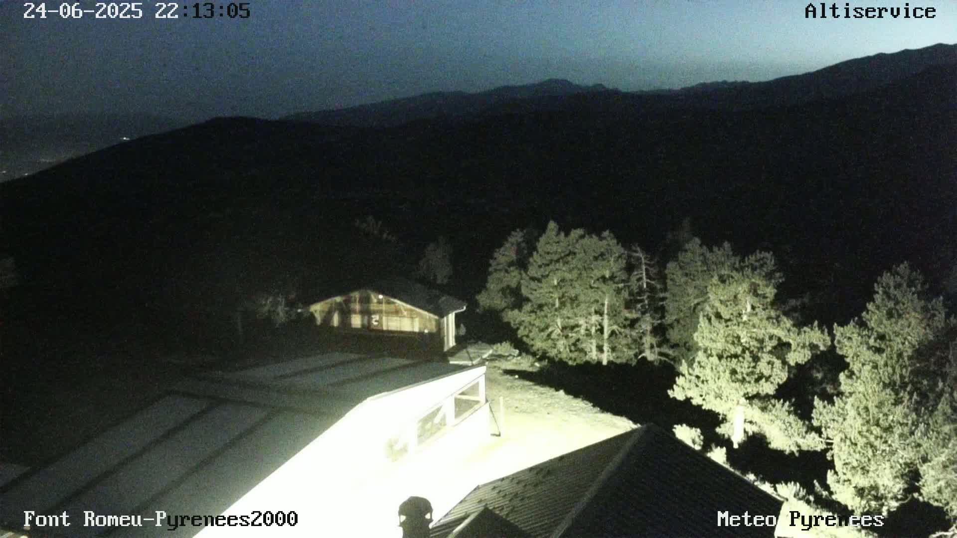 Font-Romeu Ski Slopes & Pyrenees Summits Panaromic 360 Live Cam - Prades, Pyrenees-Orientales, Occitanie, France