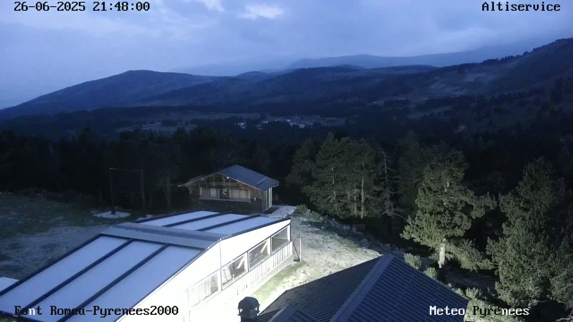 Font-Romeu Ski Slopes & Pyrenees Summits Panaromic 360 Live Cam - Prades, Pyrenees-Orientales, Occitanie, France