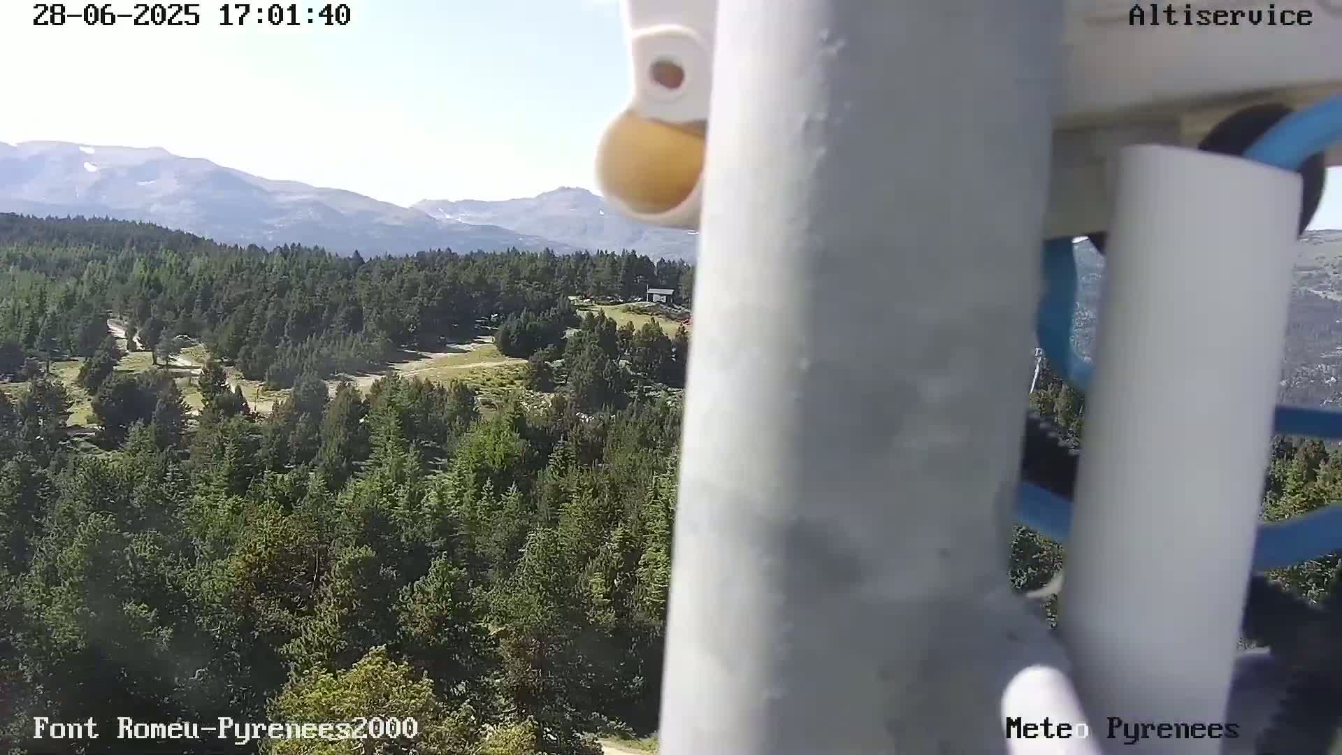 Font-Romeu Ski Slopes & Pyrenees Summits Panaromic 360 Live Cam - Prades, Pyrenees-Orientales, Occitanie, France