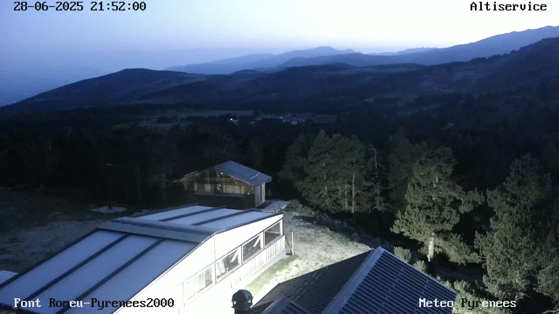 Font-Romeu Ski Slopes & Pyrenees Summits Panaromic 360 Live Cam - Prades, Pyrenees-Orientales, Occitanie, France