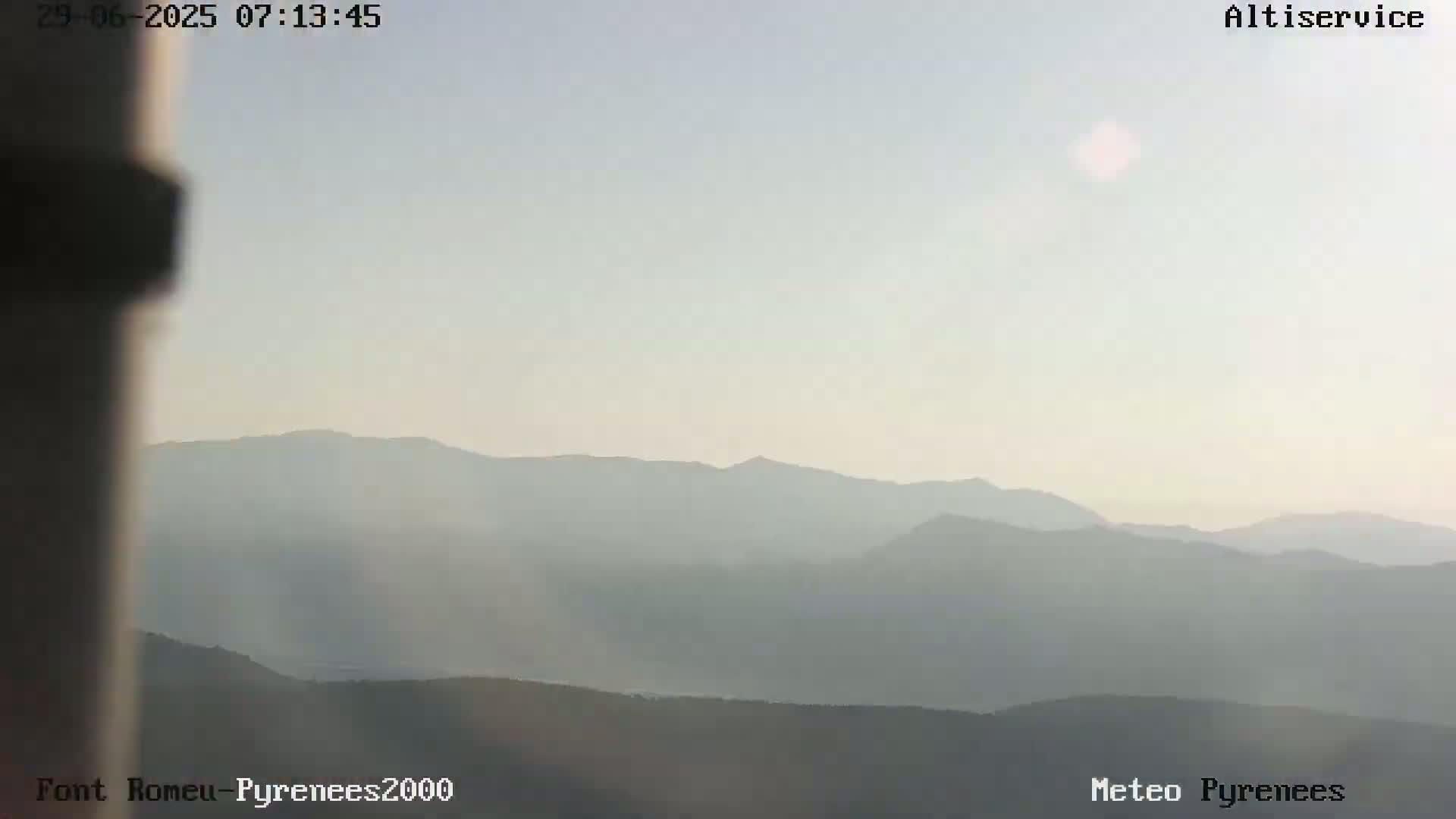 Font-Romeu Ski Slopes & Pyrenees Summits Panaromic 360 Live Cam - Prades, Pyrenees-Orientales, Occitanie, France