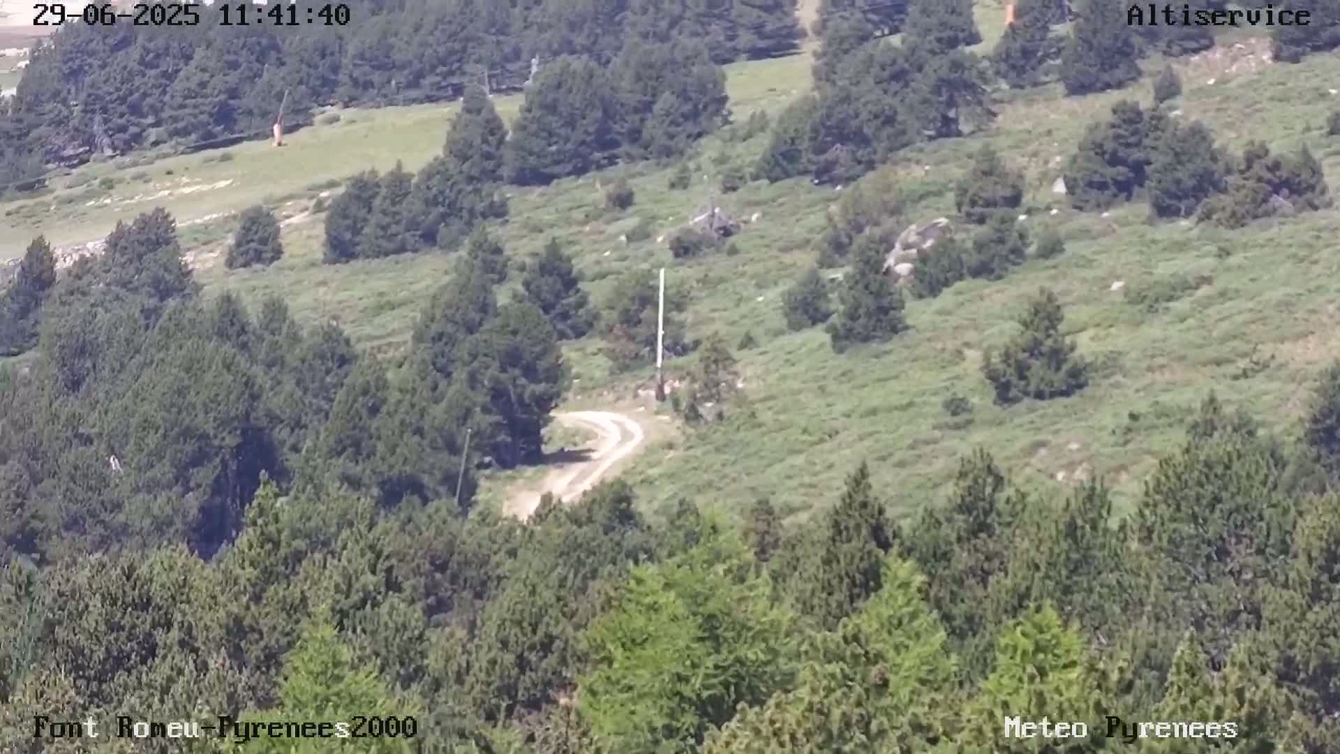 Font-Romeu Ski Slopes & Pyrenees Summits Panaromic 360 Live Cam - Prades, Pyrenees-Orientales, Occitanie, France