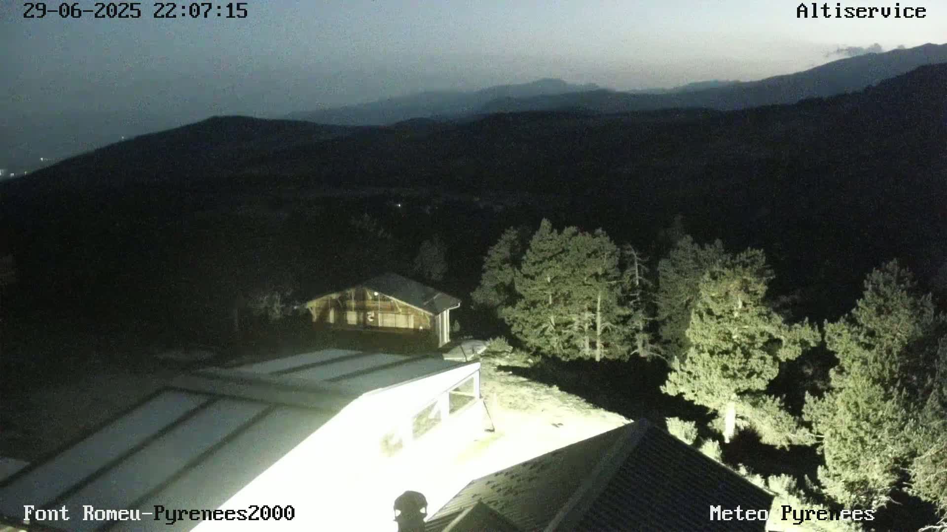 Font-Romeu Ski Slopes & Pyrenees Summits Panaromic 360 Live Cam - Prades, Pyrenees-Orientales, Occitanie, France