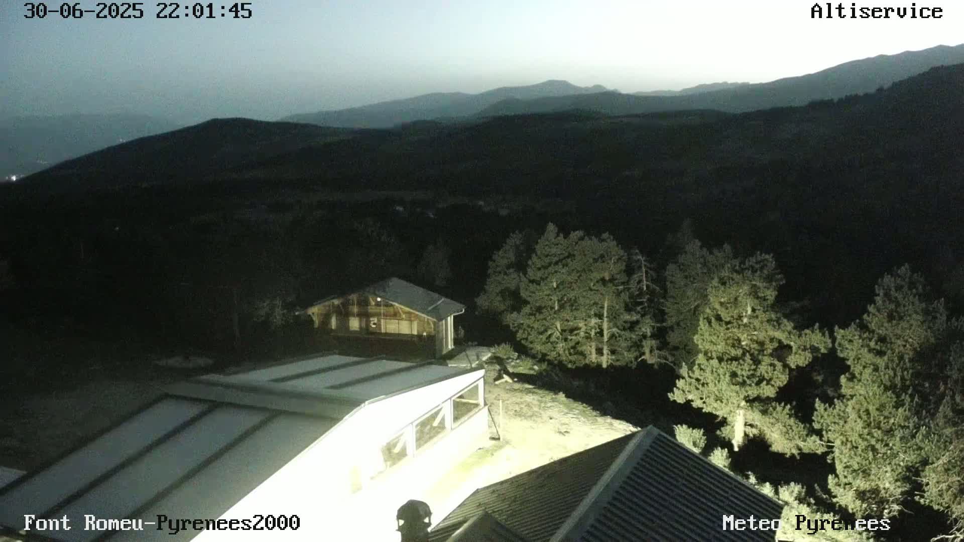 Font-Romeu Ski Slopes & Pyrenees Summits Panaromic 360 Live Cam - Prades, Pyrenees-Orientales, Occitanie, France