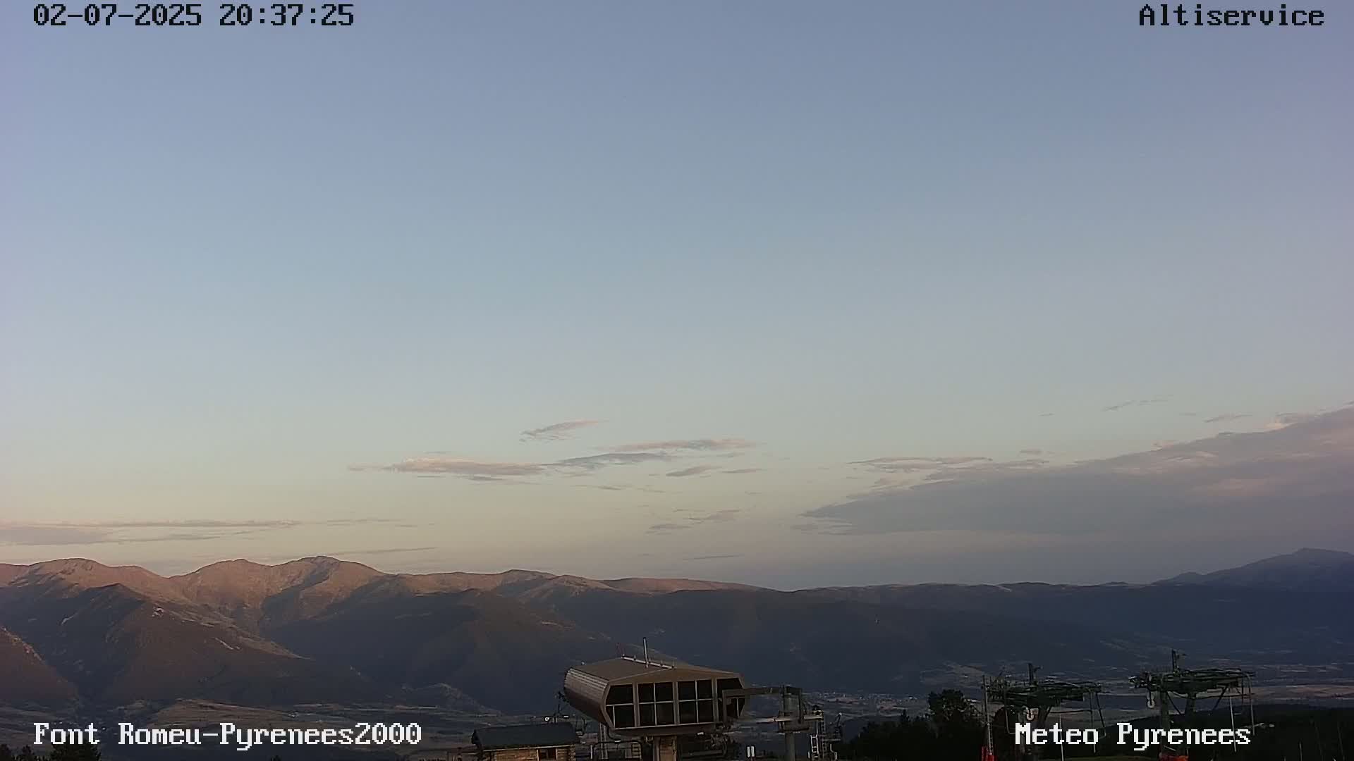 Font-Romeu Ski Slopes & Pyrenees Summits Panaromic 360 Live Cam - Prades, Pyrenees-Orientales, Occitanie, France