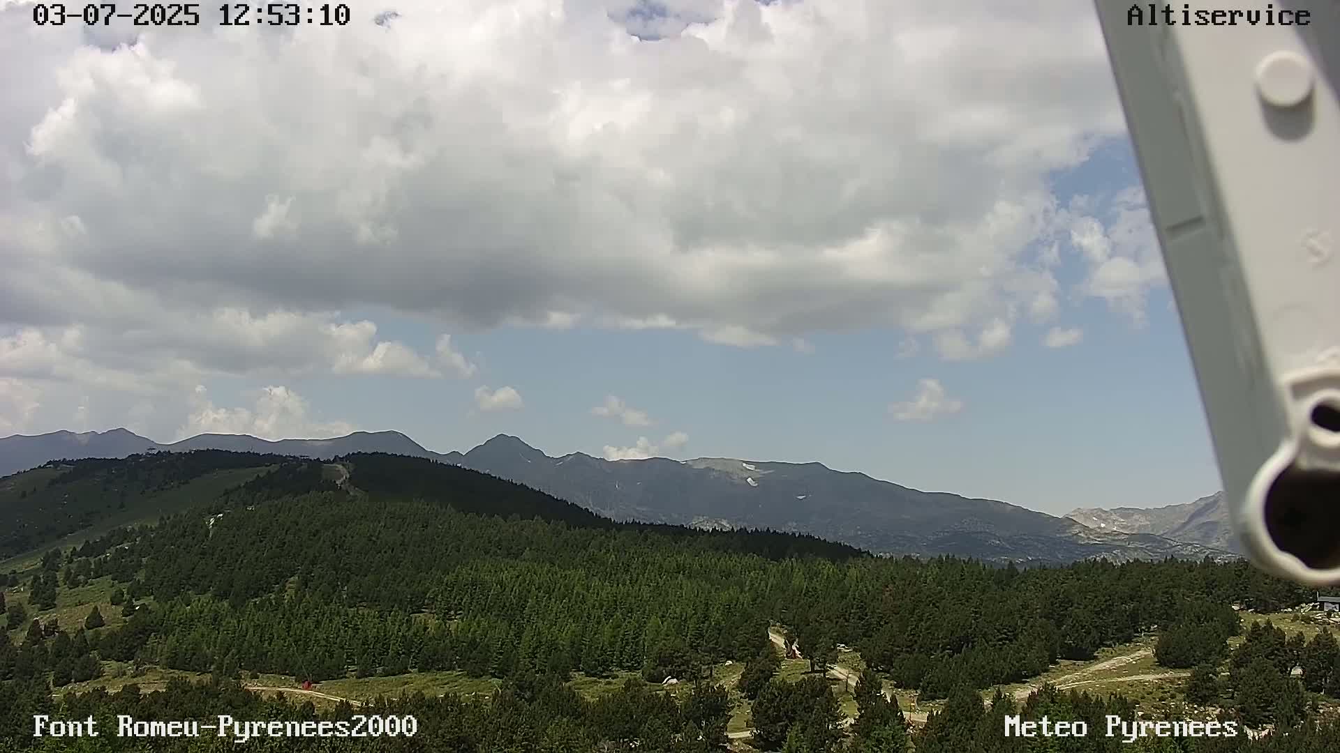 Font-Romeu Ski Slopes & Pyrenees Summits Panaromic 360 Live Cam - Prades, Pyrenees-Orientales, Occitanie, France