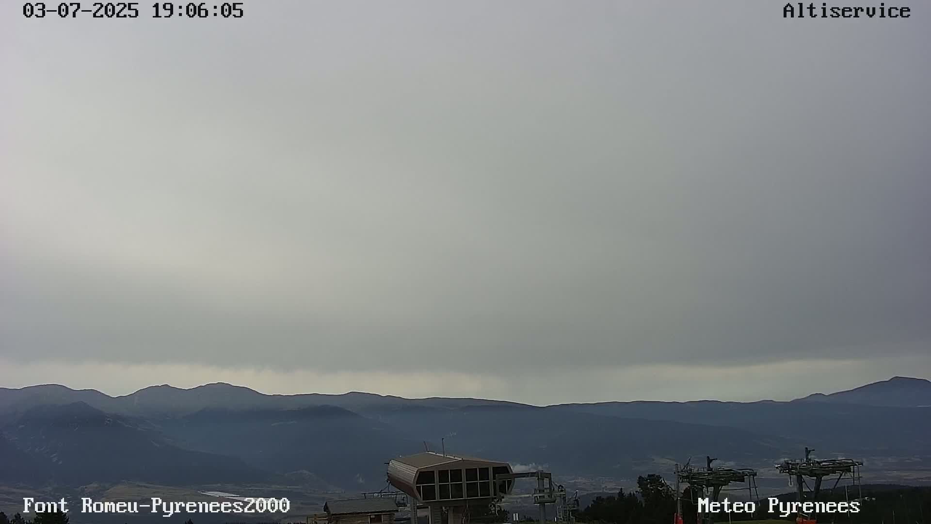 Font-Romeu Ski Slopes & Pyrenees Summits Panaromic 360 Live Cam - Prades, Pyrenees-Orientales, Occitanie, France