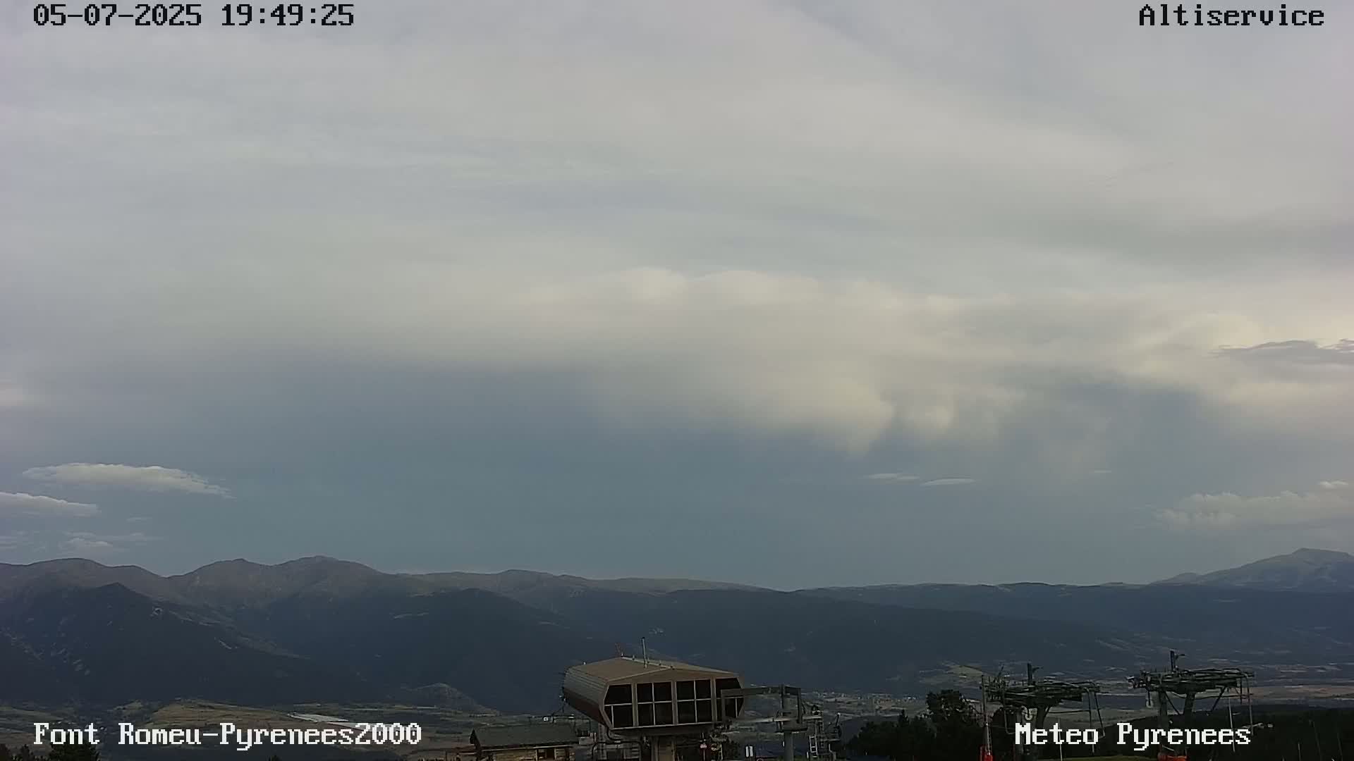 Font-Romeu Ski Slopes & Pyrenees Summits Panaromic 360 Live Cam - Prades, Pyrenees-Orientales, Occitanie, France
