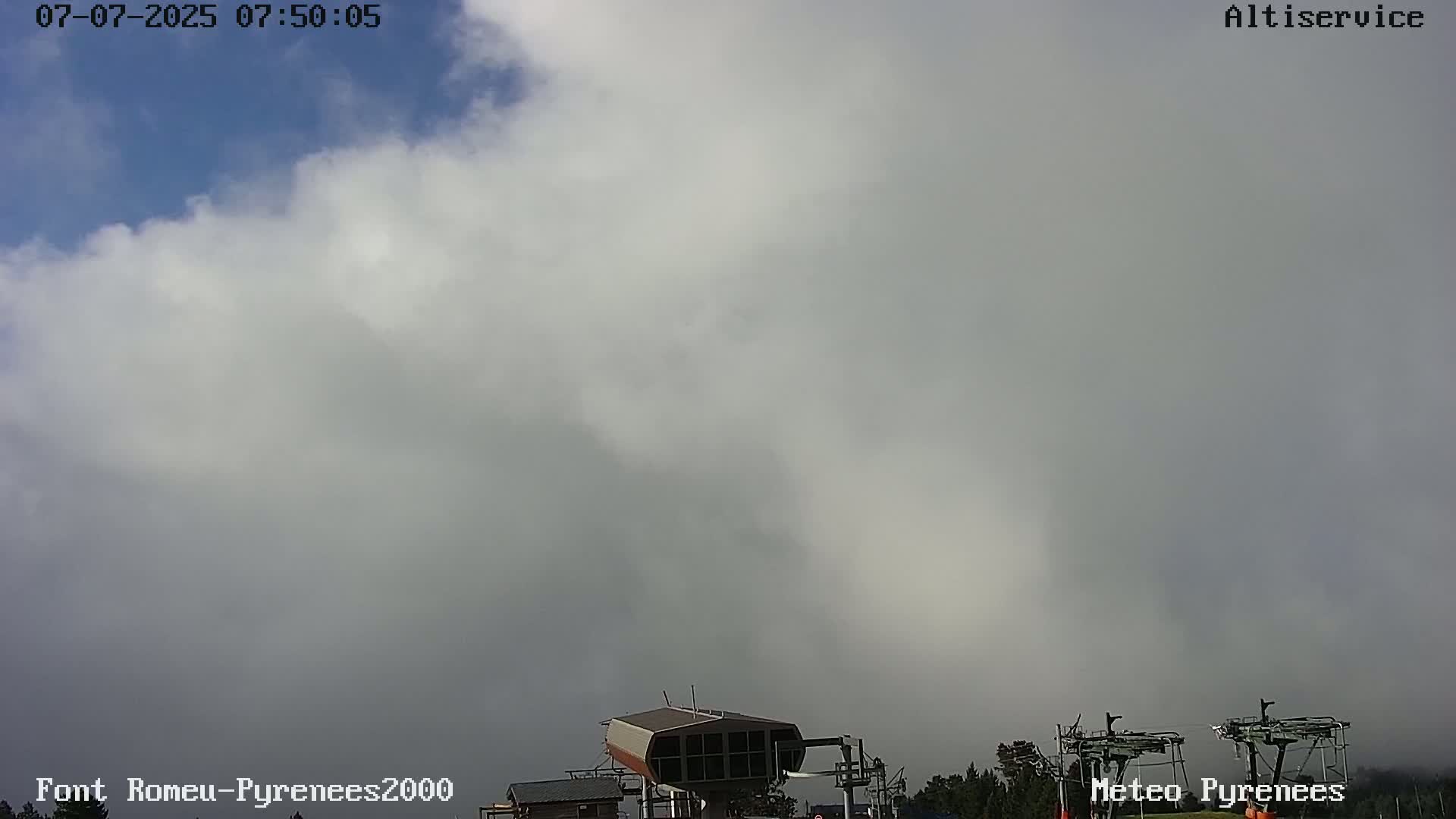 Font-Romeu Ski Slopes & Pyrenees Summits Panaromic 360 Live Cam - Prades, Pyrenees-Orientales, Occitanie, France