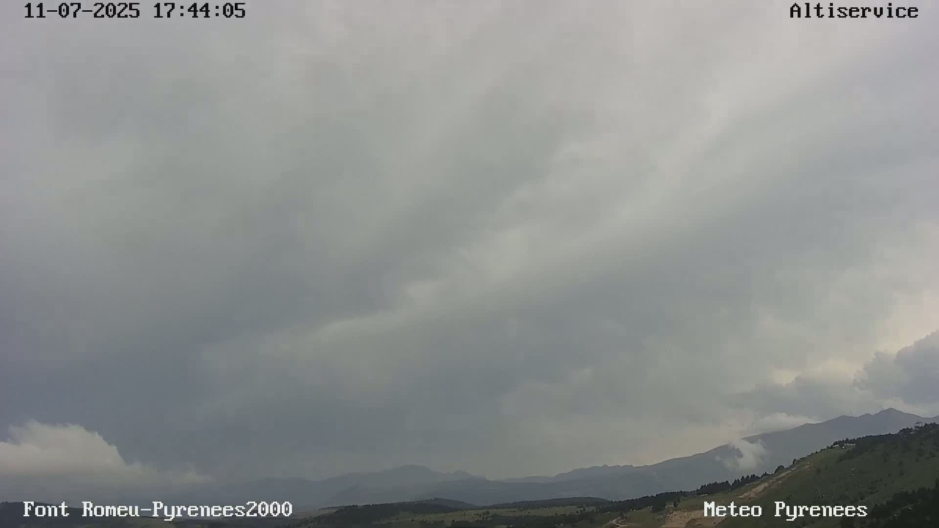 Font-Romeu Ski Slopes & Pyrenees Summits Panaromic 360 Live Cam - Prades, Pyrenees-Orientales, Occitanie, France