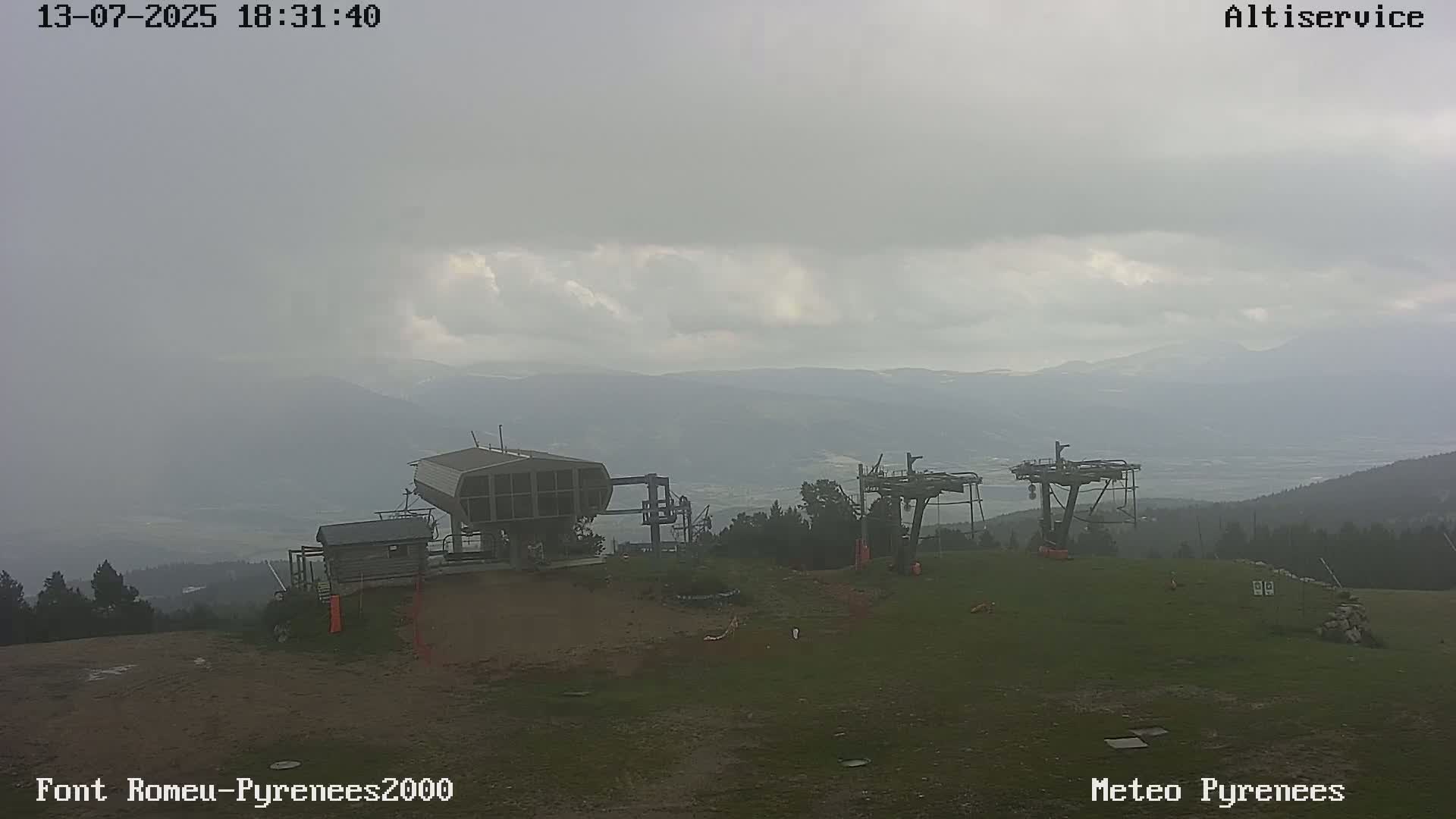 Font-Romeu Ski Slopes & Pyrenees Summits Panaromic 360 Live Cam - Prades, Pyrenees-Orientales, Occitanie, France