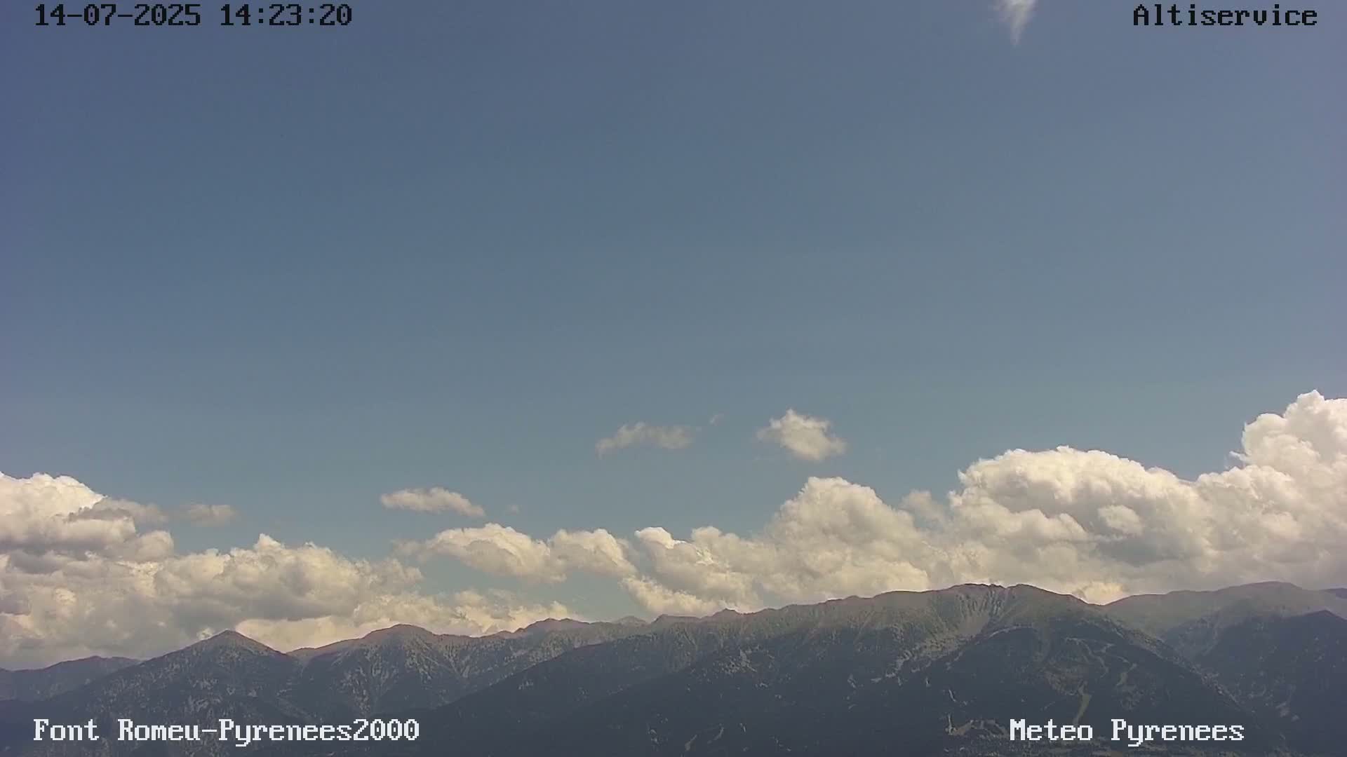 Font-Romeu Ski Slopes & Pyrenees Summits Panaromic 360 Live Cam - Prades, Pyrenees-Orientales, Occitanie, France