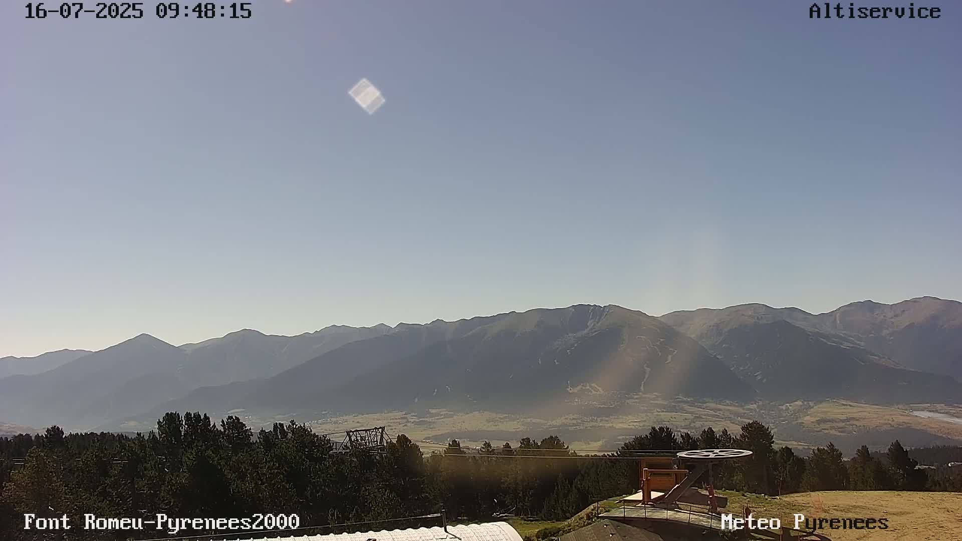 Font-Romeu Ski Slopes & Pyrenees Summits Panaromic 360 Live Cam - Prades, Pyrenees-Orientales, Occitanie, France