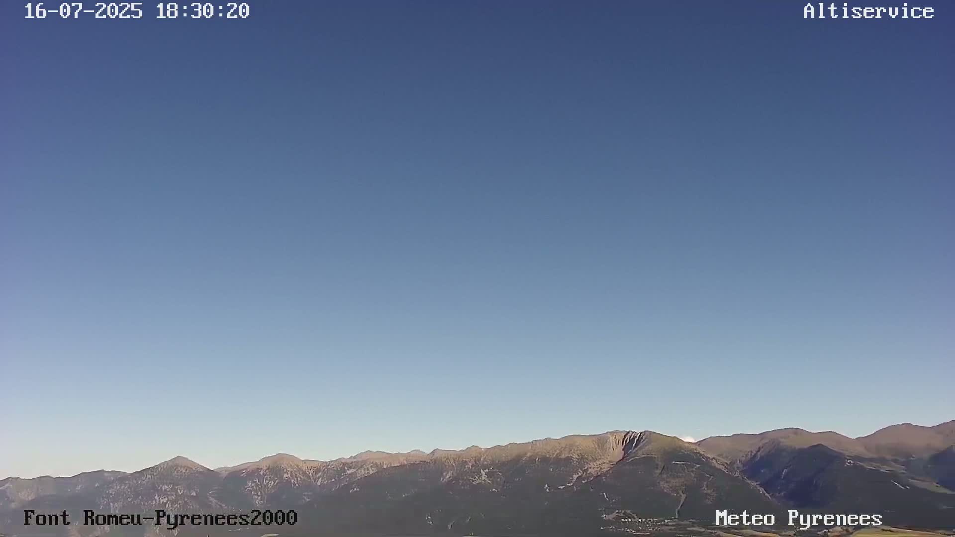 Font-Romeu Ski Slopes & Pyrenees Summits Panaromic 360 Live Cam - Prades, Pyrenees-Orientales, Occitanie, France