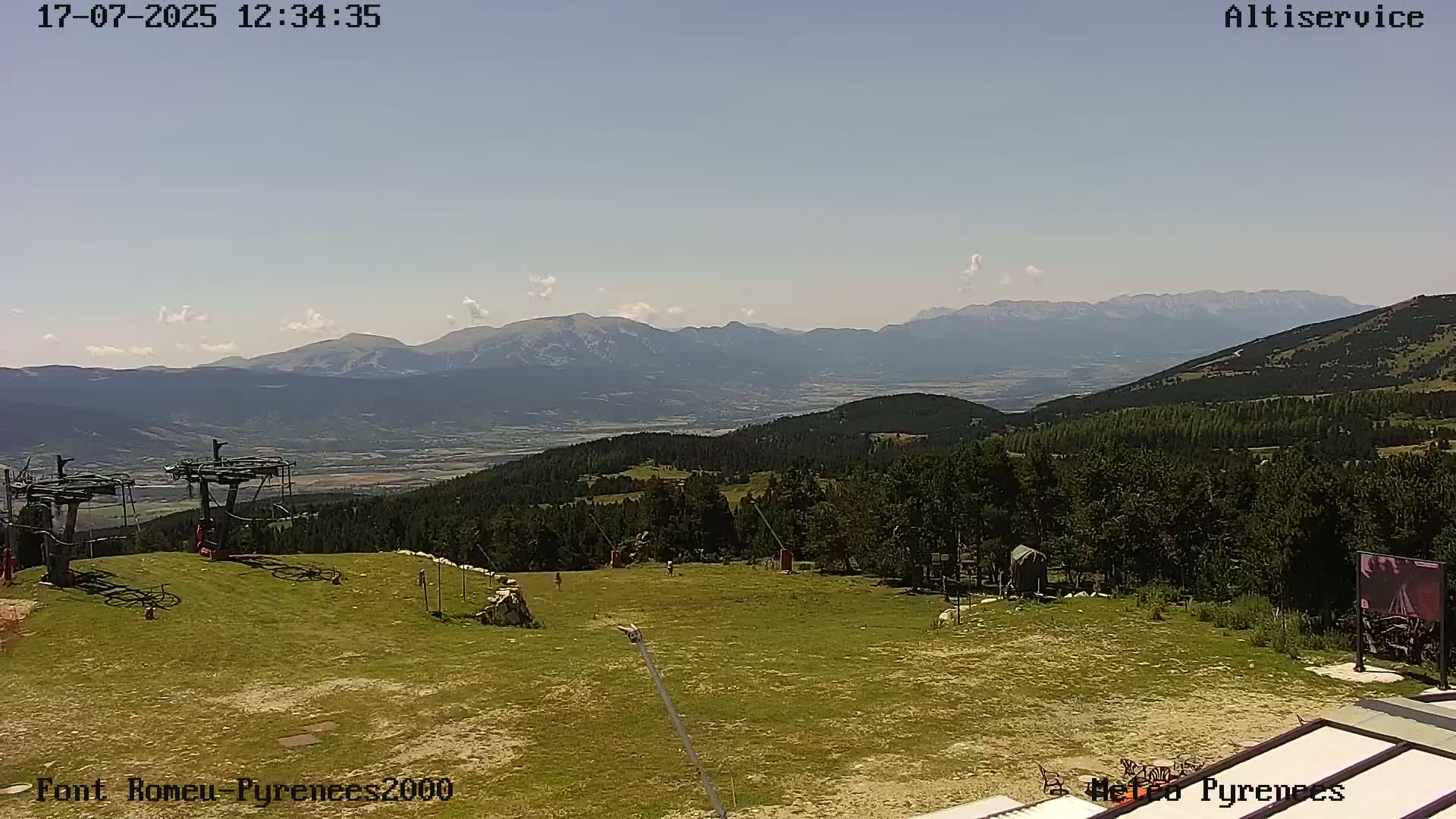 Font-Romeu Ski Slopes & Pyrenees Summits Panaromic 360 Live Cam - Prades, Pyrenees-Orientales, Occitanie, France
