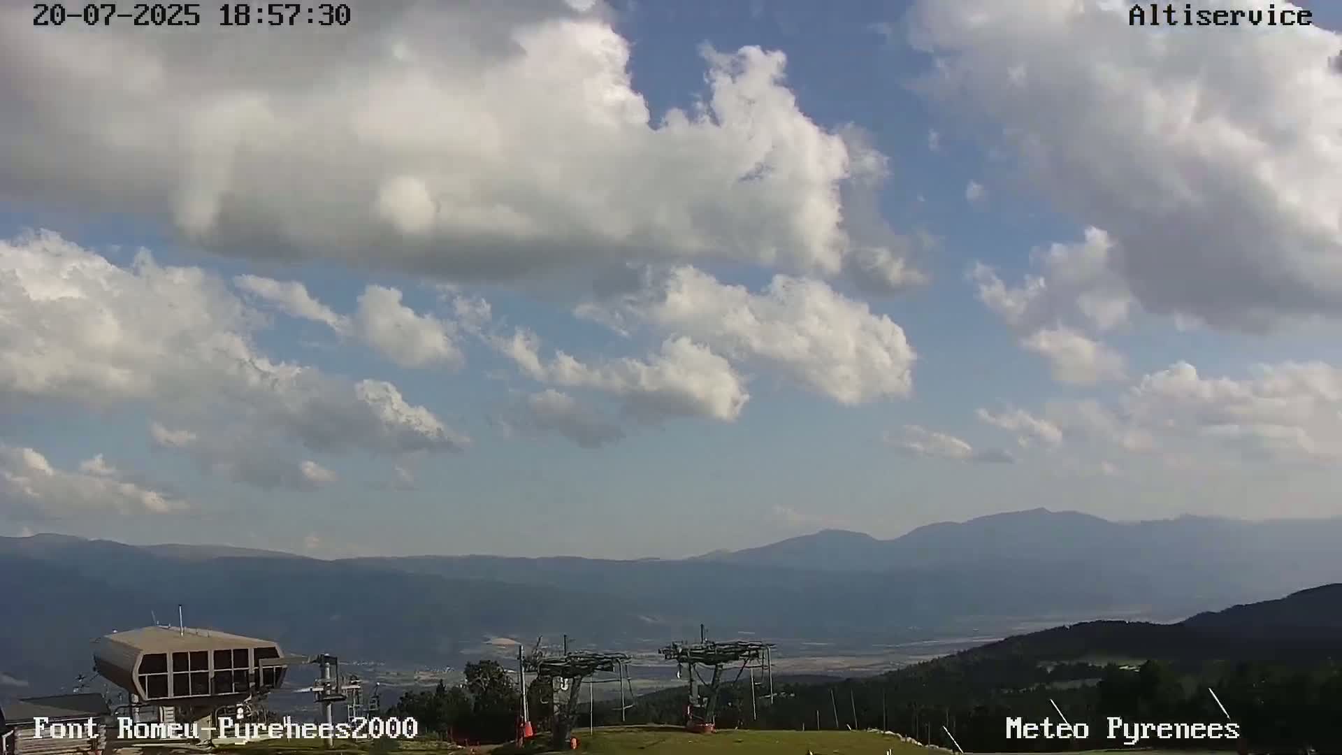 Font-Romeu Ski Slopes & Pyrenees Summits Panaromic 360 Live Cam - Prades, Pyrenees-Orientales, Occitanie, France