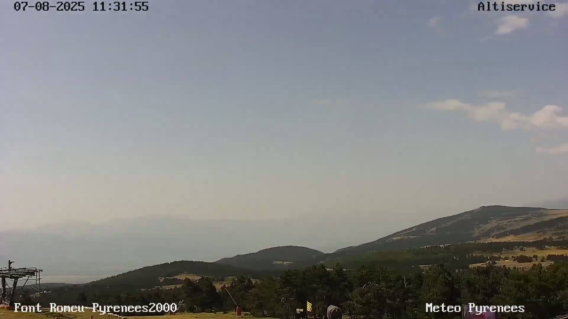 Font-Romeu Ski Slopes & Pyrenees Summits Panaromic 360 Live Cam - Prades, Pyrenees-Orientales, Occitanie, France