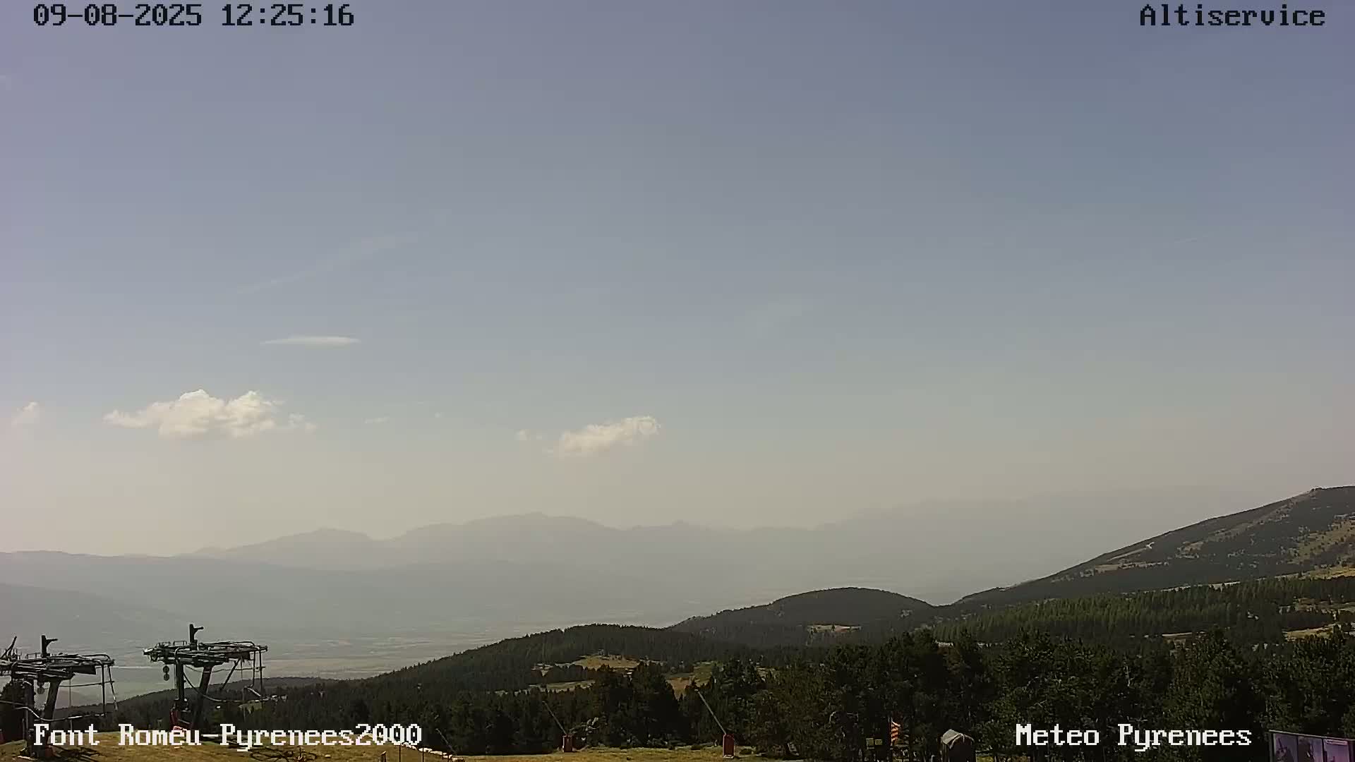 Font-Romeu Ski Slopes & Pyrenees Summits Panaromic 360 Live Cam - Prades, Pyrenees-Orientales, Occitanie, France