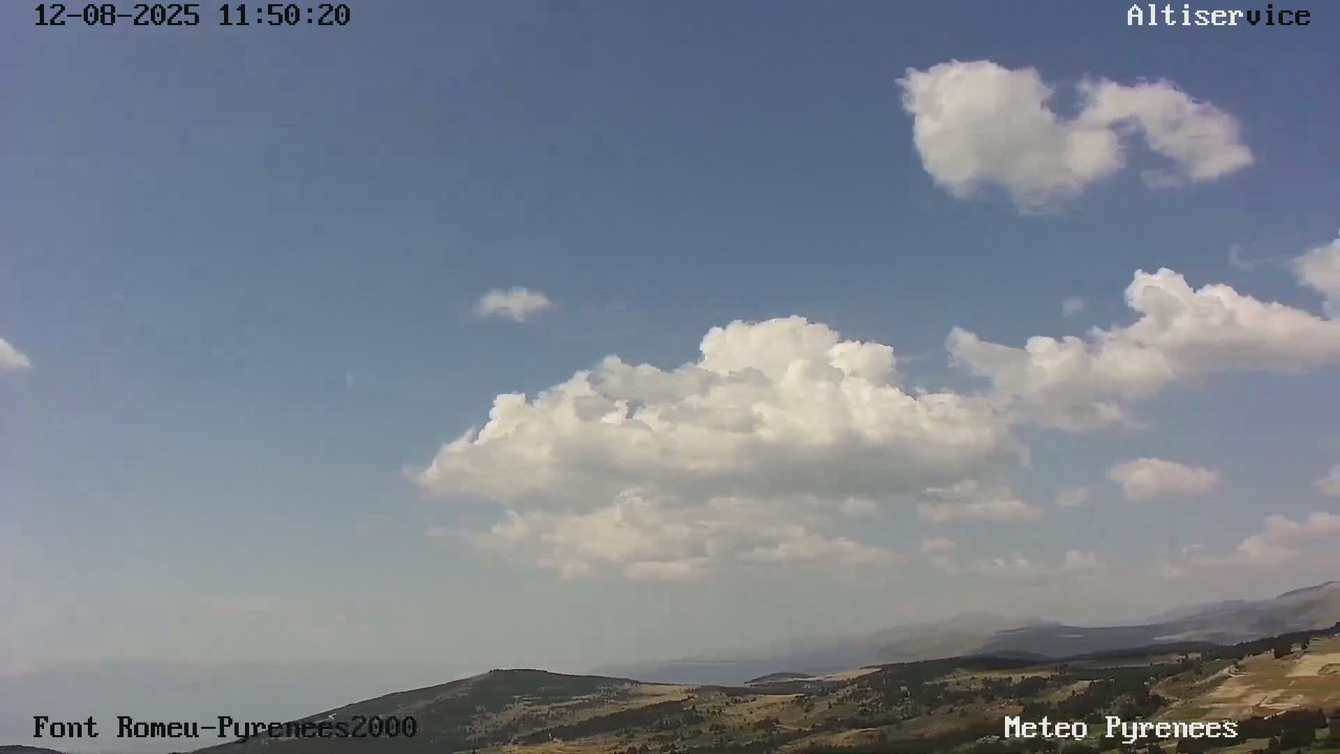 Font-Romeu Ski Slopes & Pyrenees Summits Panaromic 360 Live Cam - Prades, Pyrenees-Orientales, Occitanie, France