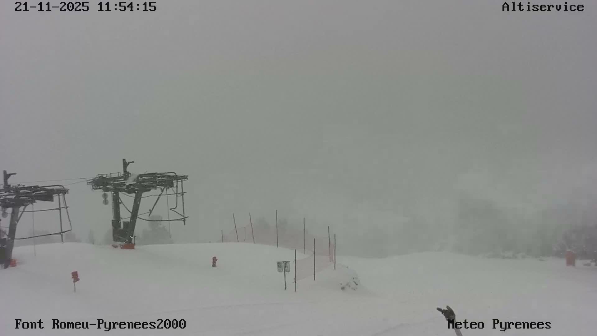 Font-Romeu Ski Slopes & Pyrenees Summits Panaromic 360 Live Cam - Prades, Pyrenees-Orientales, Occitanie, France