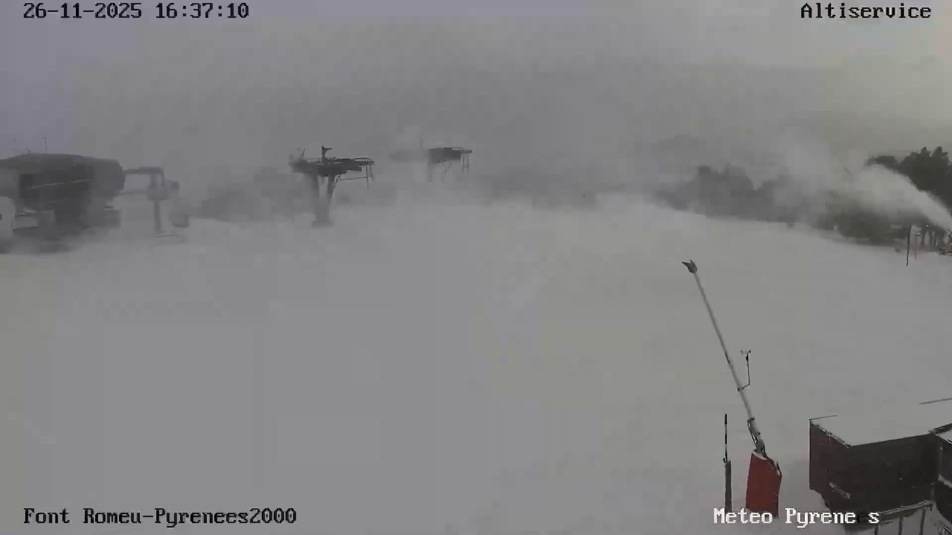 Font-Romeu Ski Slopes & Pyrenees Summits Panaromic 360 Live Cam - Prades, Pyrenees-Orientales, Occitanie, France