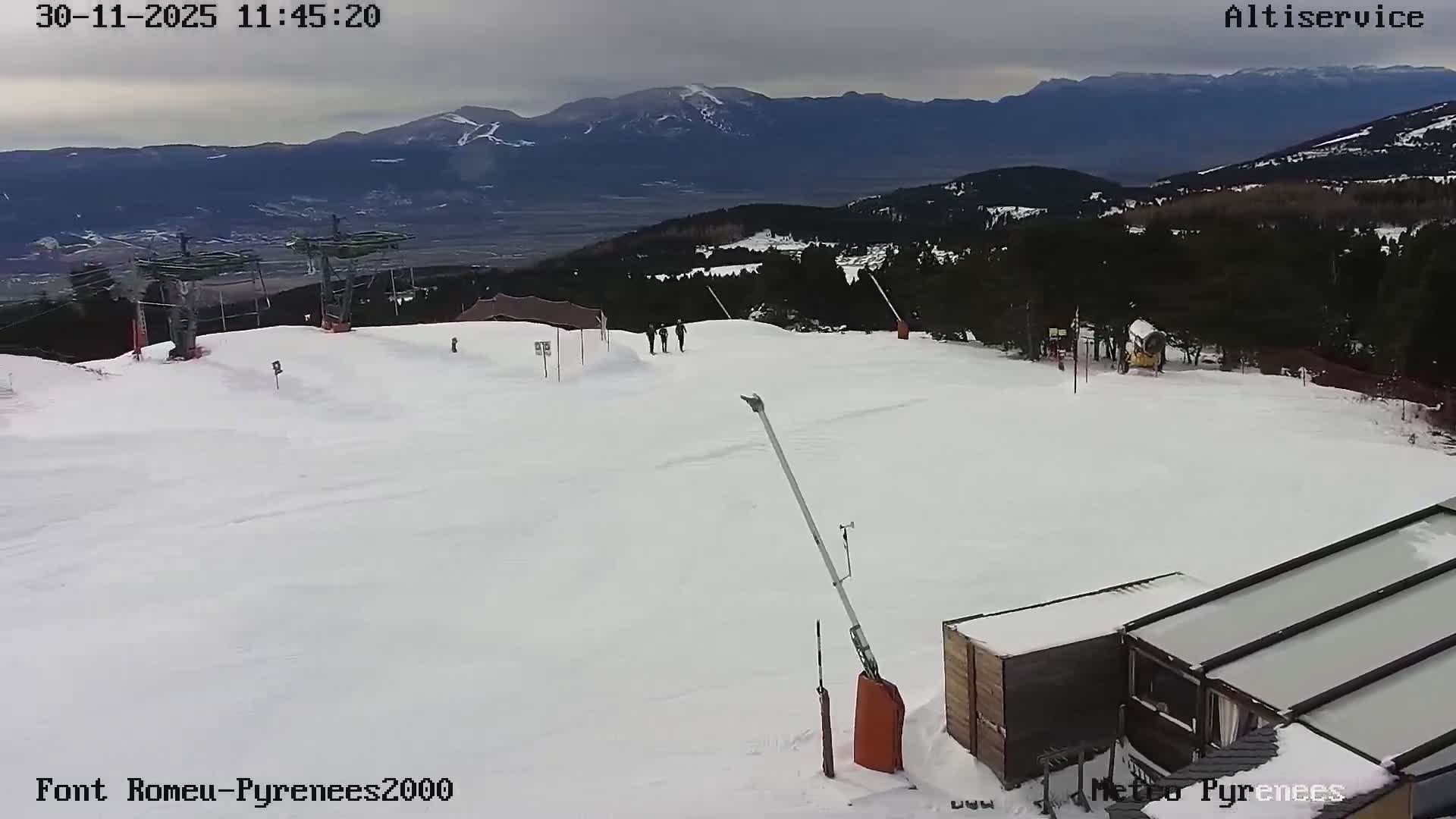 Font-Romeu Ski Slopes & Pyrenees Summits Panaromic 360 Live Cam - Prades, Pyrenees-Orientales, Occitanie, France