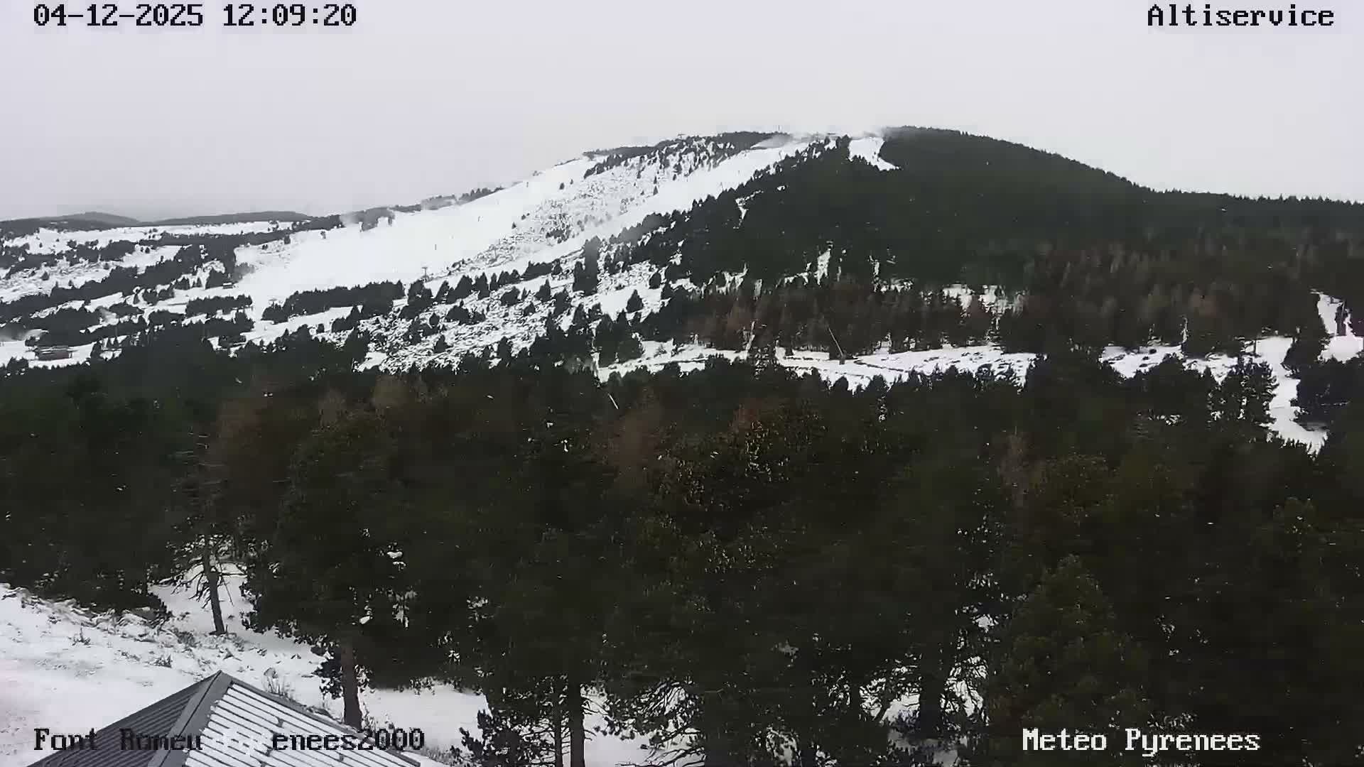 Font-Romeu Ski Slopes & Pyrenees Summits Panaromic 360 Live Cam - Prades, Pyrenees-Orientales, Occitanie, France