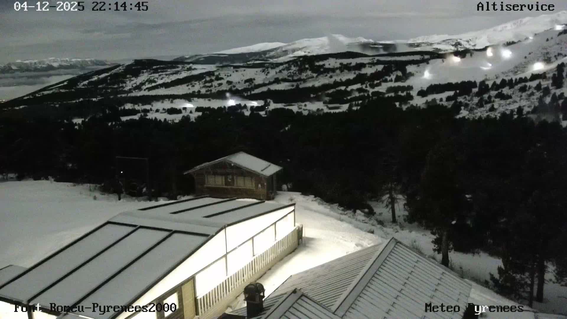 Font-Romeu Ski Slopes & Pyrenees Summits Panaromic 360 Live Cam - Prades, Pyrenees-Orientales, Occitanie, France