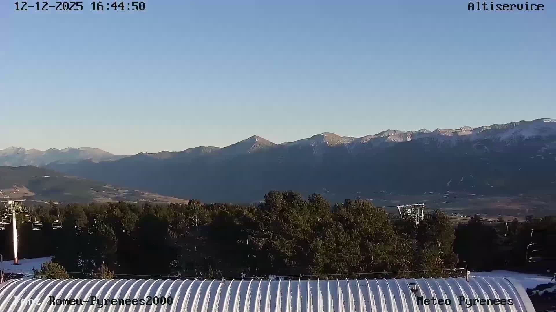 Font-Romeu Ski Slopes & Pyrenees Summits Panaromic 360 Live Cam - Prades, Pyrenees-Orientales, Occitanie, France